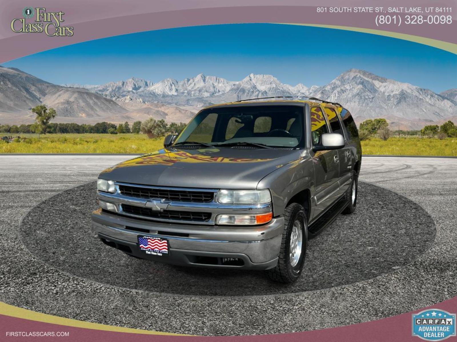 2001 Pewter Metallic /Tan Leather Chevrolet Suburban LT C1500 2WD (3GNEC16T41G) with an 5.3L V8 engine, Automatic transmission, located at 801 South State Street, Salt Lake City, UT, 84111, (801) 328-0098, 40.751953, -111.888206 - Life is crazy. Now is the time to buy! All of our prices are just dollars above our cost. These prices will change as soon as life isn't so crazy. So please call or come in. We are here to save you a lot of money! Our service department is OPEN DAILY to help with any of your service needs. - Photo #2