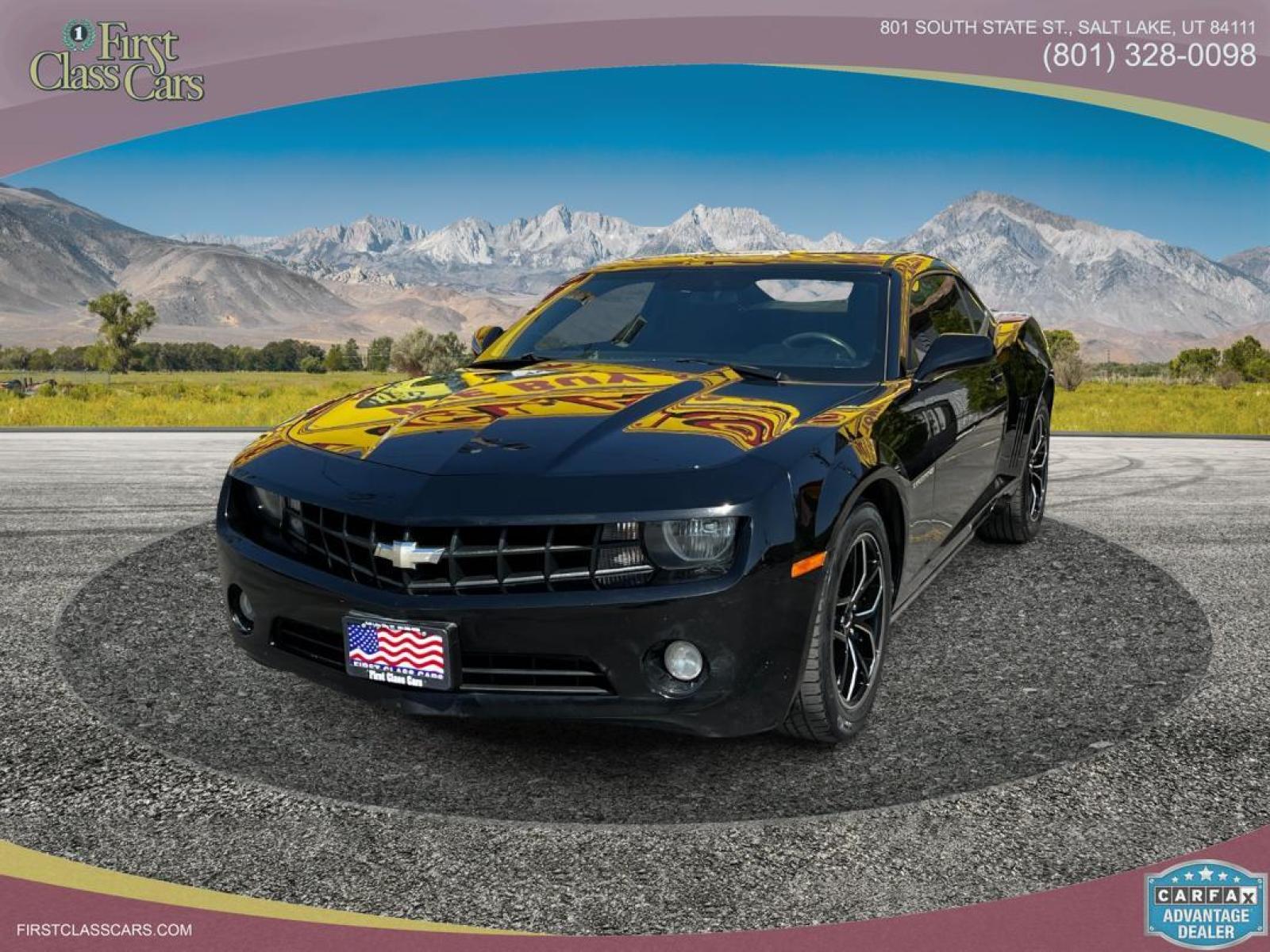 2013 Black /Black Cloth Chevrolet Camaro LS (2G1FE1E32D9) with an 3.6L V6 engine, Manual transmission, located at 801 South State Street, Salt Lake City, UT, 84111, (801) 328-0098, 40.751953, -111.888206 - Life is crazy. Now is the time to buy! All of our prices are just dollars above our cost. These prices will change as soon as life isn't so crazy. So please call or come in. We are here to save you a lot of money! Our service department is OPEN DAILY to help with any of your service needs. P - Photo #2