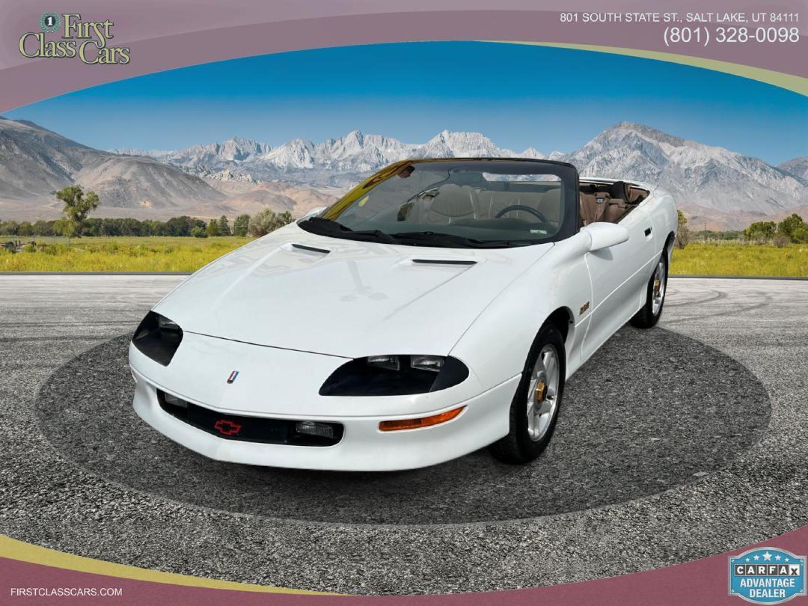 1995 Artic White /Tan Leather Chevrolet Camaro Z28 Convertible (2G1FP32PXS2) with an 5.7L V8 engine, Manual transmission, located at 801 South State Street, Salt Lake City, UT, 84111, (801) 328-0098, 40.751953, -111.888206 - Life is crazy. Now is the time to buy! All of our prices are just dollars above our cost. These prices will change as soon as life isn't so crazy. So please call or come in. We are here to save you a lot of money! Our service department is OPEN DAILY to help with any of your service needs. P - Photo #2
