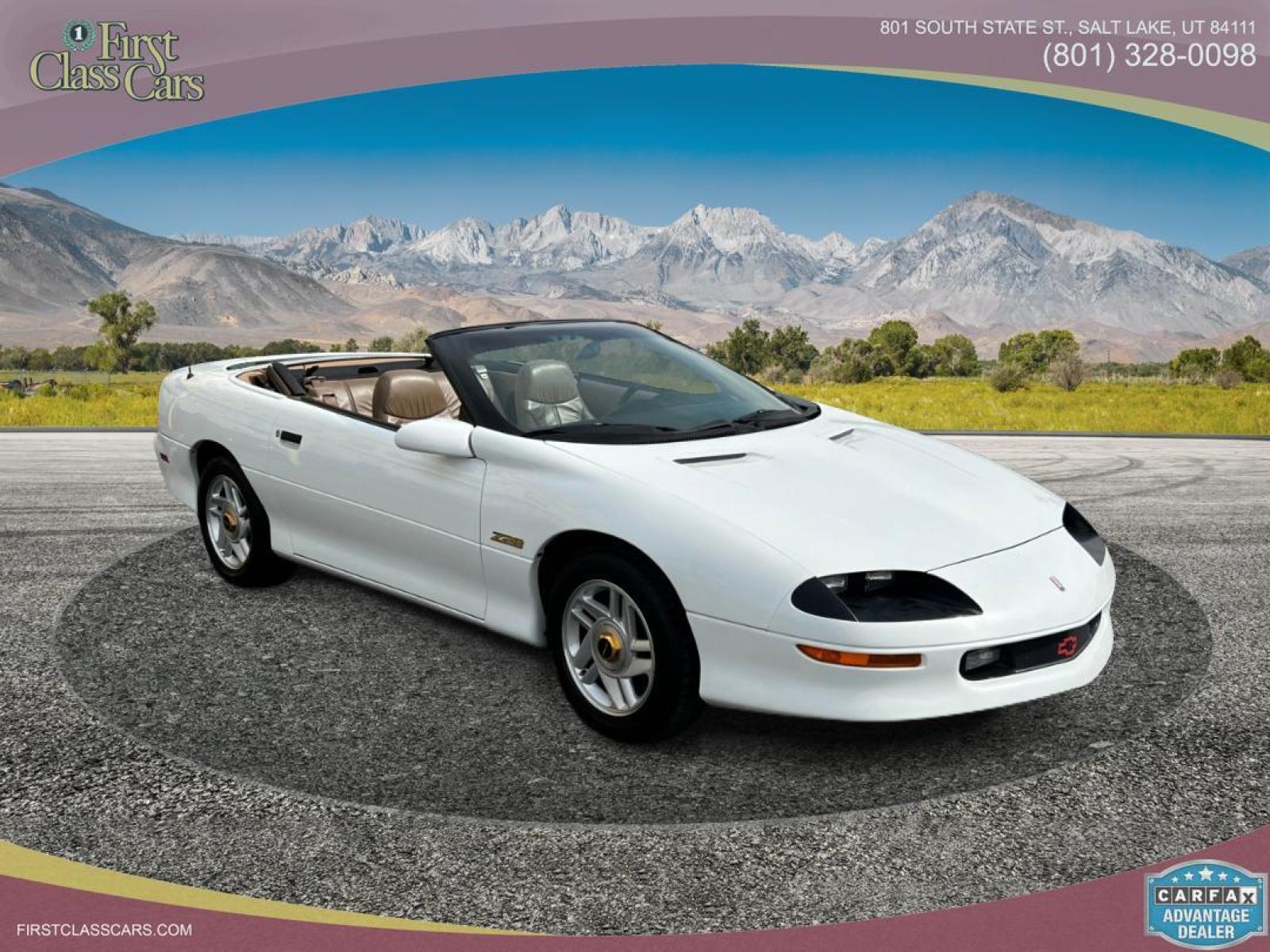 1995 Artic White /Tan Leather Chevrolet Camaro Z28 Convertible (2G1FP32PXS2) with an 5.7L V8 engine, Manual transmission, located at 801 South State Street, Salt Lake City, UT, 84111, (801) 328-0098, 40.751953, -111.888206 - Life is crazy. Now is the time to buy! All of our prices are just dollars above our cost. These prices will change as soon as life isn't so crazy. So please call or come in. We are here to save you a lot of money! Our service department is OPEN DAILY to help with any of your service needs. P - Photo #4