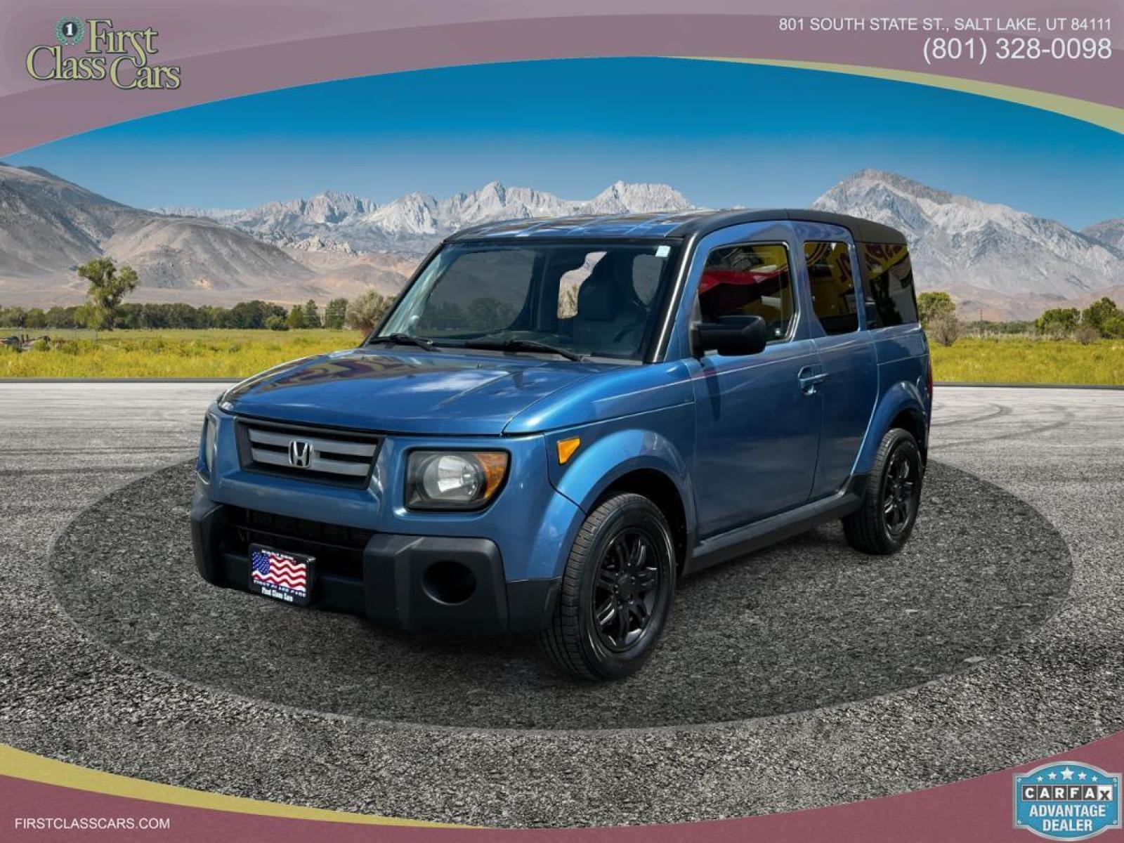 2008 Fiji Blue Pearl /Gray Cloth Honda Element EX 4WD AT (5J6YH28788L) with an 2.4L 4 Cyl. engine, Automatic transmission, located at 801 South State Street, Salt Lake City, UT, 84111, (801) 328-0098, 40.751953, -111.888206 - Life is crazy. Now is the time to buy! All of our prices are just dollars above our cost. These prices will change as soon as life isn't so crazy. So please call or come in. We are here to save you a lot of money! Our service department is OPEN DAILY to help with any of your service needs. P - Photo #0