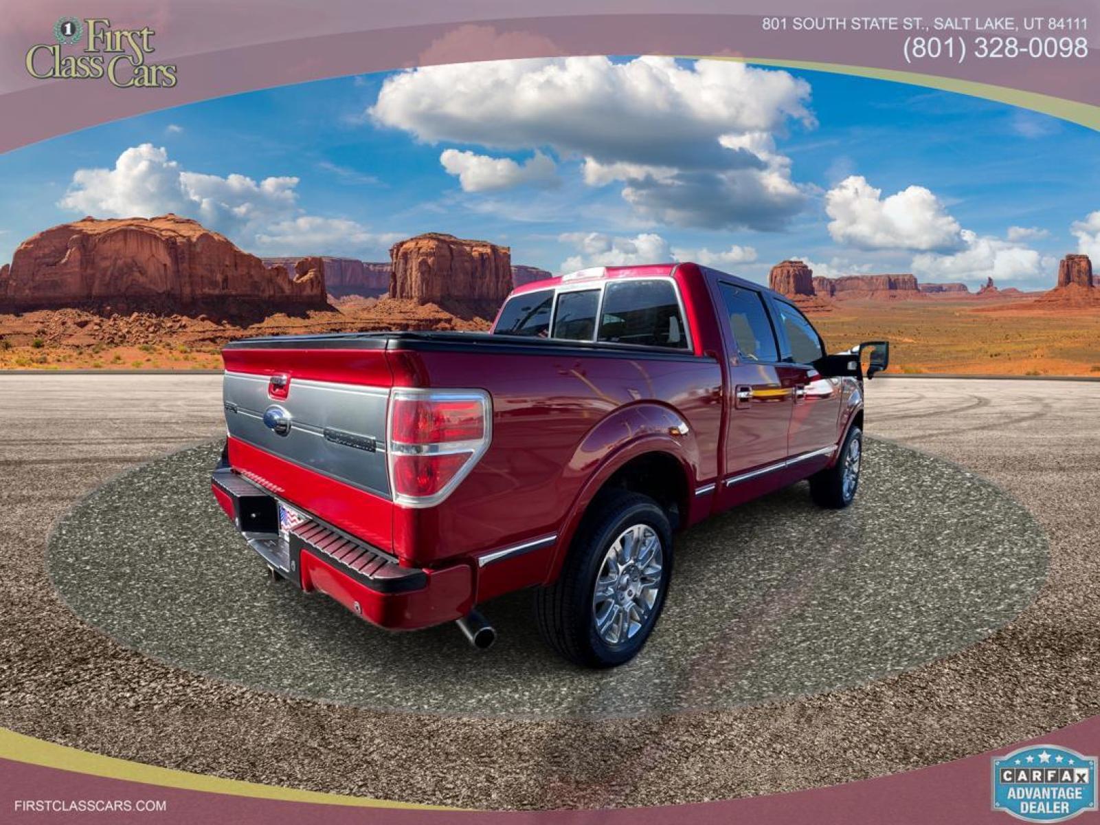 2011 Salsa Red Pearl /BROWN Ford F-150 F150 Platinum (1FTFW1ET5BF) with an 3.5L V6 engine, AUTOMATIC transmission, located at 801 South State Street, Salt Lake City, UT, 84111, (801) 328-0098, 40.751953, -111.888206 - Features:20 Inch Plus Wheels, Rear Seat Heaters, 4WD/AWD, Rear View Camera, A/C Seat(s), Remote Start, Alloy Wheels, Running Boards, Bluetooth Technology, Satellite Radio Ready, Front Seat Heaters, Sony Sound System, Leather Seats, Sunroof(s), Memory Seat(s), Tow Hitch, Navigation System, Turbo Char - Photo #3