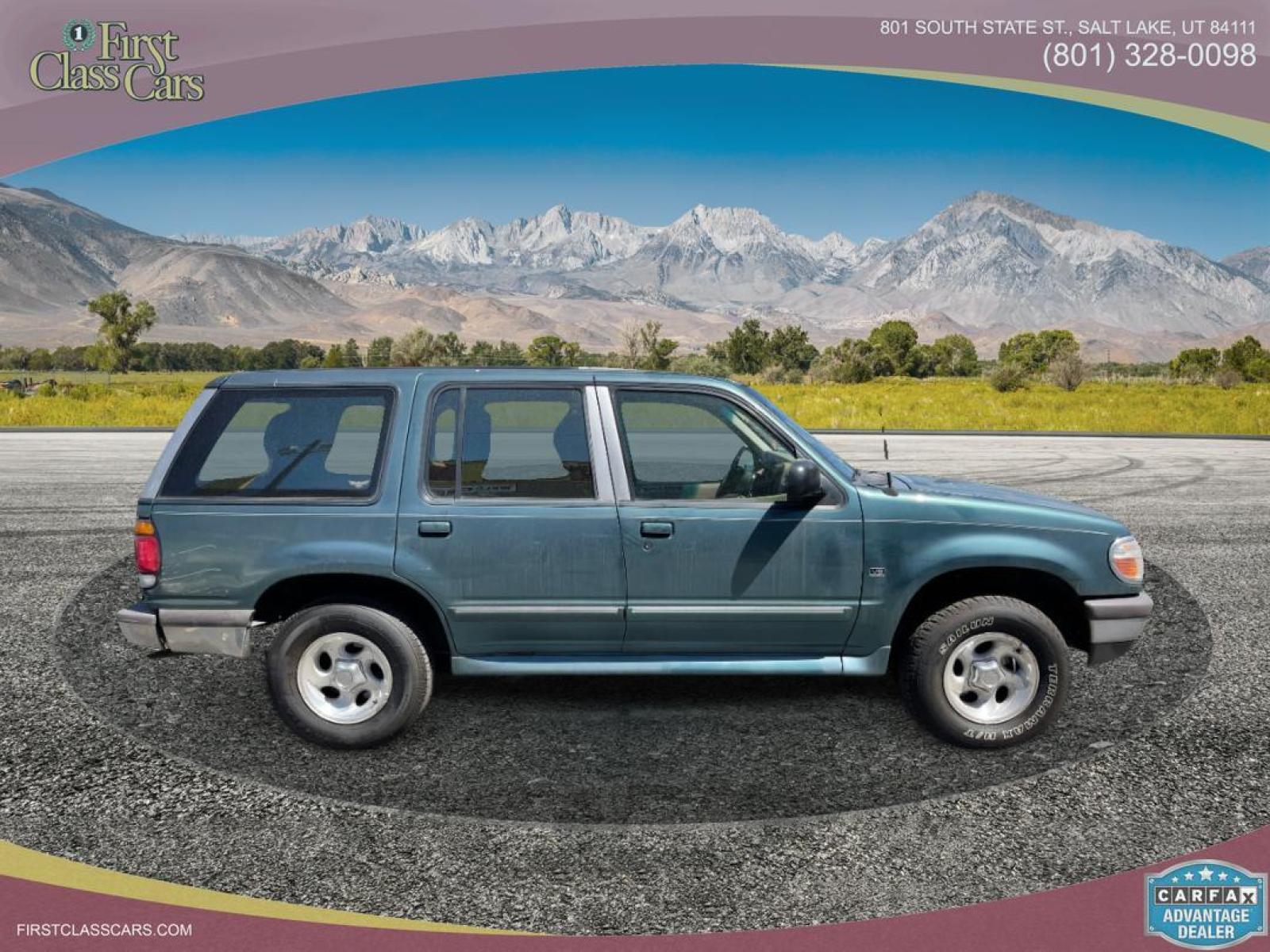 1997 Evergreen Frost Metallic /Tan Leather Ford Explorer XLT 5.0 (1FMDU35P3VZ) with an 5.0L V8 engine, Automatic transmission, located at 801 South State Street, Salt Lake City, UT, 84111, (801) 328-0098, 40.751953, -111.888206 - *MECHANIC SPECIAL! AS-IS!* BACK-LOT SPECIAL! This car just came in on trade and is being sold AS-IS. It may have mechanical or other cosmetic problems. It is being offered for sale to the public at a bargain price prior to it being sold at auction. The car has NOT been safety or emission tested nor - Photo #4