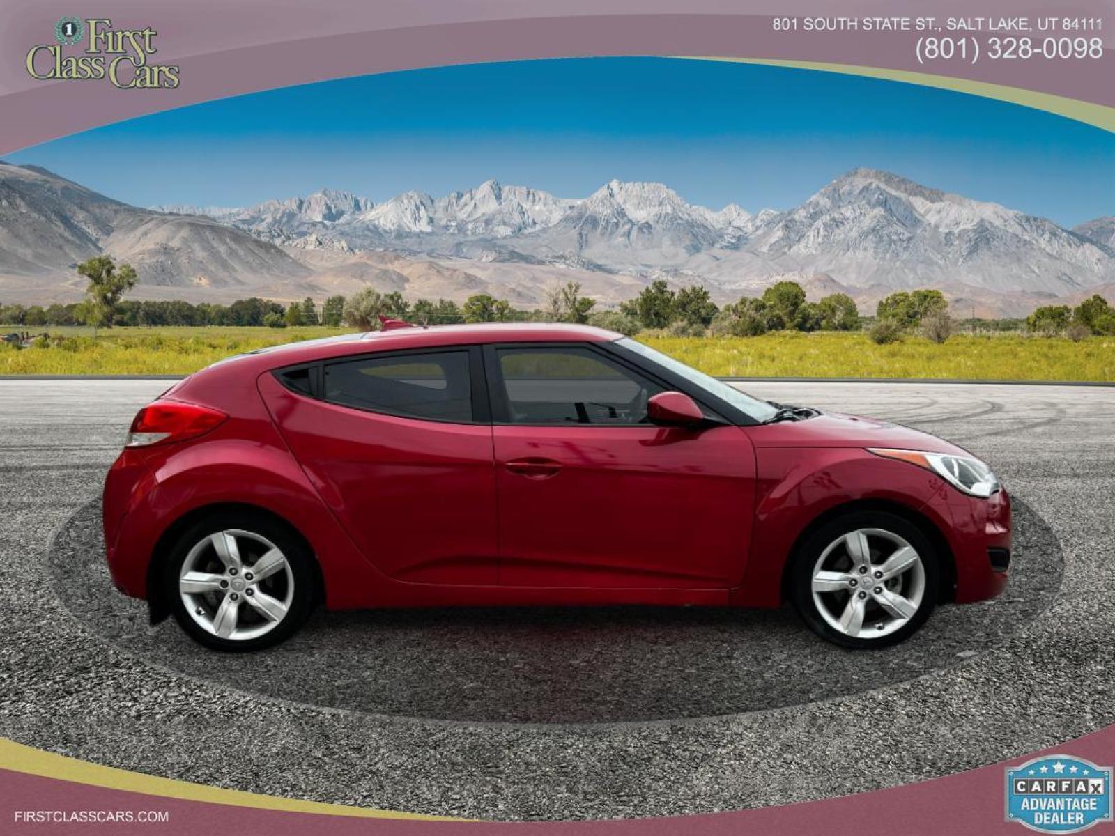2013 Boston Red Pearl /Gray Cloth Hyundai Veloster (KMHTC6AD4DU) with an 1.6L I4 engine, Manual transmission, located at 801 South State Street, Salt Lake City, UT, 84111, (801) 328-0098, 40.751953, -111.888206 - Life is crazy. Now is the time to buy! All of our prices are just dollars above our cost. These prices will change as soon as life isn't so crazy. So please call or come in. We are here to save you a lot of money! Our service department is OPEN DAILY to help with any of your service needs. P - Photo #5