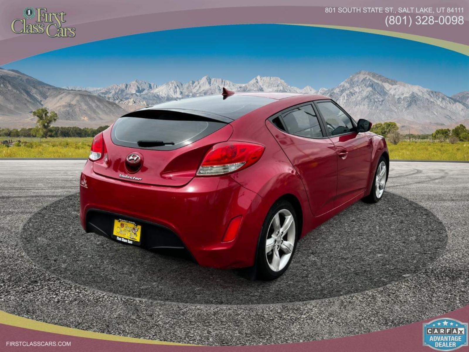 2013 Boston Red Pearl /Gray Cloth Hyundai Veloster (KMHTC6AD4DU) with an 1.6L I4 engine, Manual transmission, located at 801 South State Street, Salt Lake City, UT, 84111, (801) 328-0098, 40.751953, -111.888206 - Life is crazy. Now is the time to buy! All of our prices are just dollars above our cost. These prices will change as soon as life isn't so crazy. So please call or come in. We are here to save you a lot of money! Our service department is OPEN DAILY to help with any of your service needs. P - Photo #6