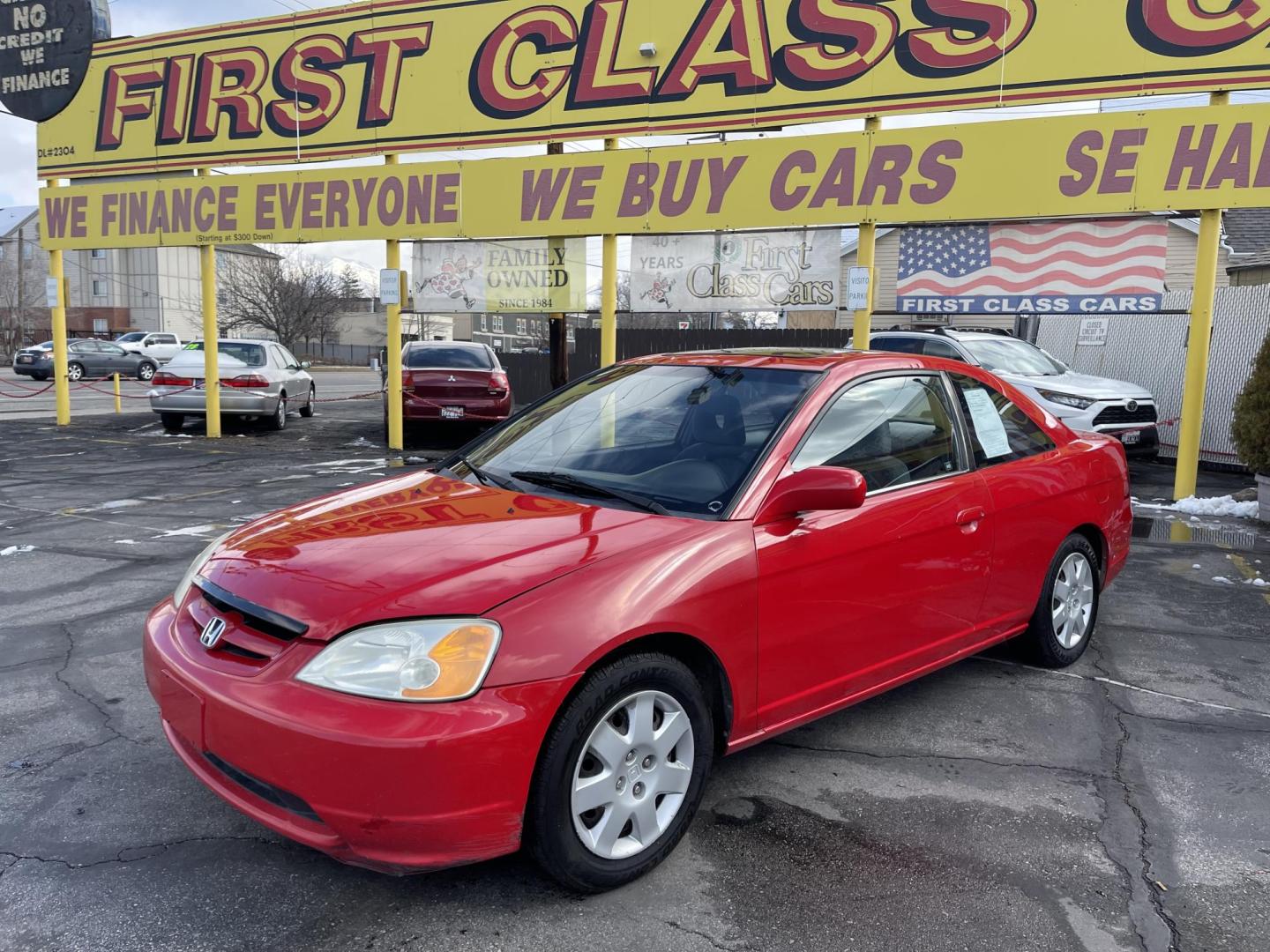 2001 Rallye Red /Gray Cloth Honda Civic EX (1HGEM219X1L) with an 1.7L 4 Cyl. engine, Manual transmission, located at 801 South State Street, Salt Lake City, UT, 84111, (801) 328-0098, 40.751953, -111.888206 - Vehicle Features:, EX Model, ABS Brakes, Air Conditioning, AM/FM Stereo, Cloth Seats, Cruise Control, Manual Transmission, Power Locks, Power Mirrors, Power Windows, Rear Defroster, Sunroof(s) Our service department is OPEN DAILY to help with any of your service needs. Please call for immediate app - Photo#1