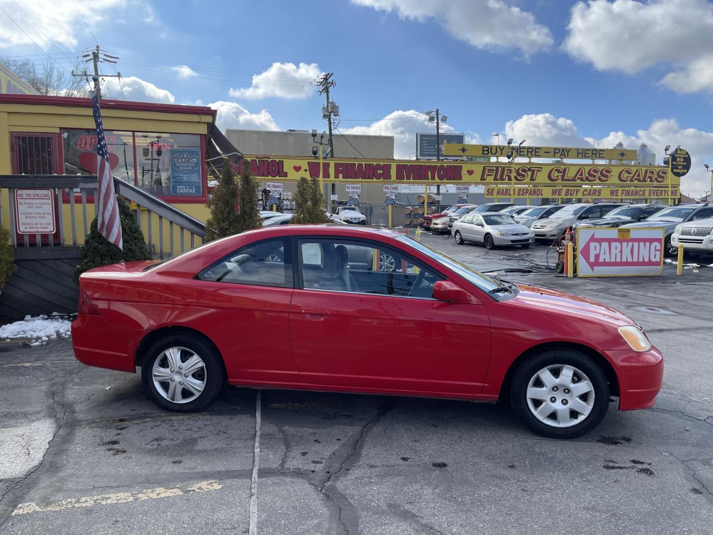2001 Rallye Red /Gray Cloth Honda Civic EX (1HGEM219X1L) with an 1.7L 4 Cyl. engine, Manual transmission, located at 801 South State Street, Salt Lake City, UT, 84111, (801) 328-0098, 40.751953, -111.888206 - Vehicle Features:, EX Model, ABS Brakes, Air Conditioning, AM/FM Stereo, Cloth Seats, Cruise Control, Manual Transmission, Power Locks, Power Mirrors, Power Windows, Rear Defroster, Sunroof(s) Our service department is OPEN DAILY to help with any of your service needs. Please call for immediate app - Photo#6