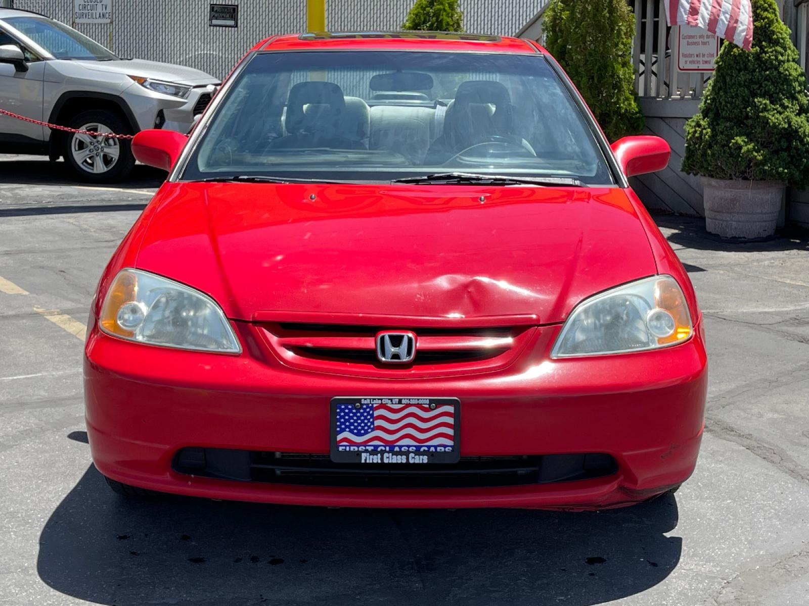 2001 Rallye Red /Gray Cloth Honda Civic EX (1HGEM219X1L) with an 1.7L 4 Cyl. engine, Manual transmission, located at 801 South State Street, Salt Lake City, UT, 84111, (801) 328-0098, 40.751953, -111.888206 - Life is crazy. Now is the time to buy! All of our prices are just dollars above our cost. These prices will change as soon as life isn't so crazy. So please call or come in. We are here to save you a lot of money! Our service department is OPEN DAILY to help with any of your service needs. P - Photo #3