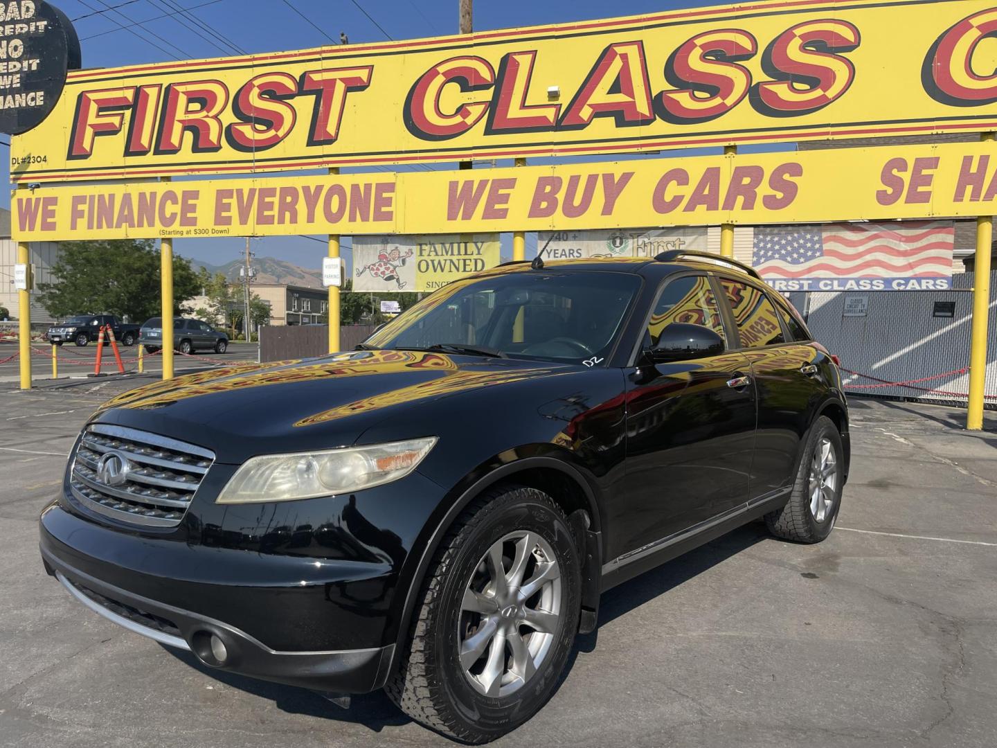 2007 Black Obsidian /Black Leather Infiniti FX AWD (JNRAS08W77X) with an 3.5L V6 engine, Automatic transmission, located at 801 South State Street, Salt Lake City, UT, 84111, (801) 328-0098, 40.751953, -111.888206 - Vehicle Features: 4WD/AWD, ABS Brakes, Air Conditioning, Alloy Wheels, AM/FM Stereo, Automatic Transmission, Bluetooth Technology, BOSE Sound System, CD Audio, Cruise Control, Front Seat Heaters, Leather Seats, Memory Seat(s), Navigation System, Overhead Airbags, Power Locks, Power Mirrors, Power - Photo#1