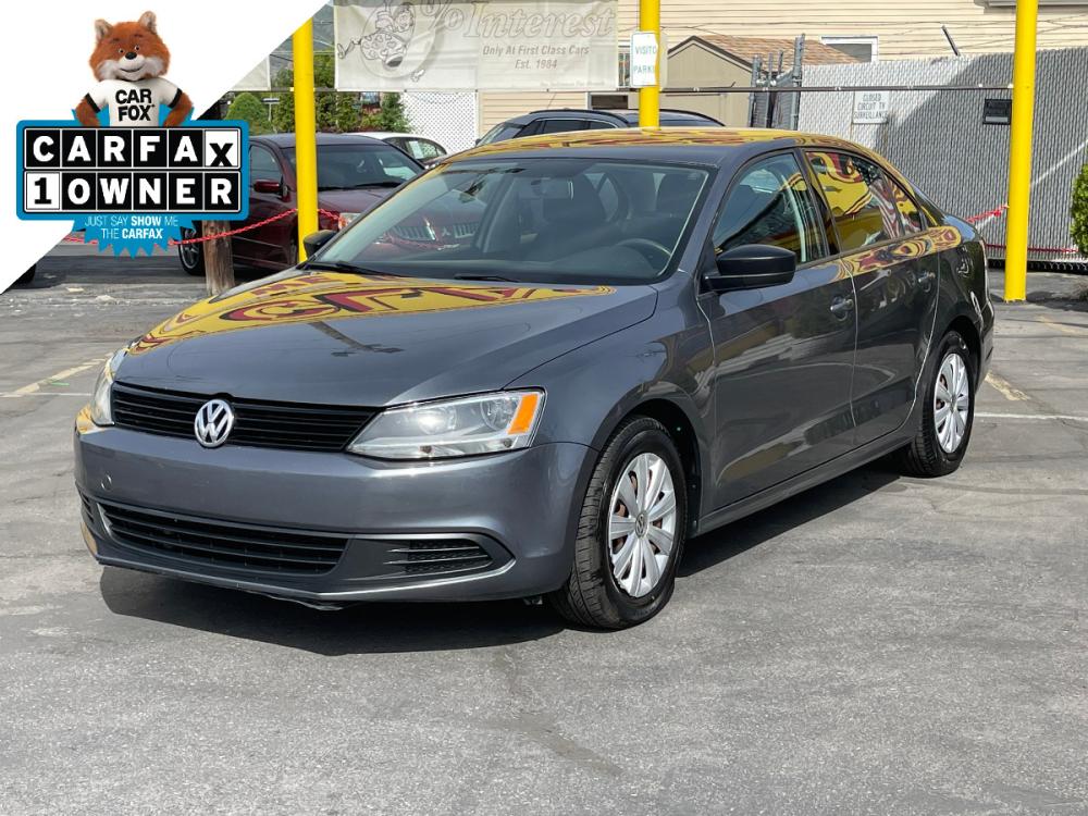 2014 Platinum Gray Metallic /Gray Cloth Volkswagen Jetta S (3VW2K7AJ7EM) with an 2.0L 4 Cyl. engine, Automatic transmission, located at 801 South State Street, Salt Lake City, UT, 84111, (801) 328-0098, 40.751953, -111.888206 - Photo #0