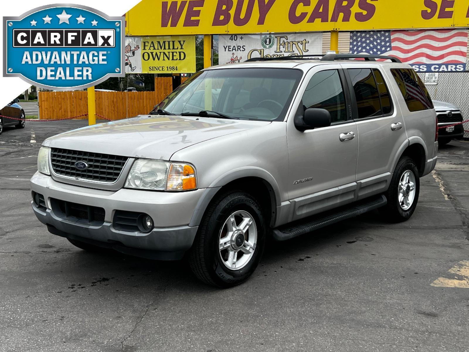 2002 Silver Frost Metallic /Gray Cloth Ford Explorer XLT 4WD (1FMZU73K82Z) with an 4.0L V6 engine, Automatic transmission, located at 801 South State Street, Salt Lake City, UT, 84111, (801) 328-0098, 40.751953, -111.888206 - Vehicle Features: XLT Model, 4WD/AWD, ABS Brakes, Air Conditioning, Alloy Wheels, AM/FM Stereo, Automatic Transmission, CD Audio, Cloth Seats, Cruise Control, Fold-Away Third Row, Full Roof Rack, Power Locks, Power Mirrors, Power Seat(s), Power Windows, Rear Air Conditioning, Rear Defroster, Run - Photo #0