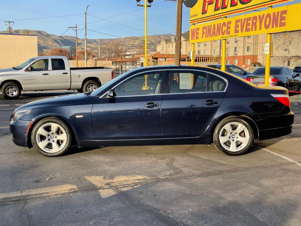 2008 Monaco Blue Metallic /Gray Leather BMW 5-Series 535i (WBANW13548C) with an 3.0L 6 Cyl. engine, Automatic transmission, located at 801 South State Street, Salt Lake City, UT, 84111, (801) 328-0098, 40.751953, -111.888206 - Photo #1
