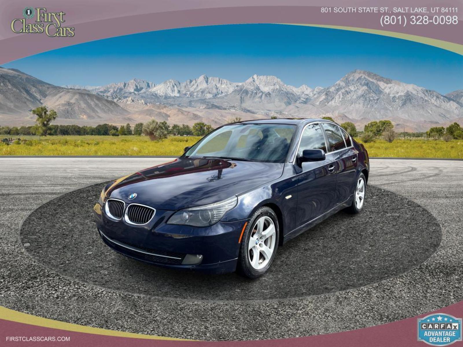 2008 Monaco Blue Metallic /Gray Leather BMW 5-Series 535i (WBANW13548C) with an 3.0L 6 Cyl. engine, Automatic transmission, located at 801 South State Street, Salt Lake City, UT, 84111, (801) 328-0098, 40.751953, -111.888206 - Life is crazy. Now is the time to buy! All of our prices are just dollars above our cost. These prices will change as soon as life isn't so crazy. So please call or come in. We are here to save you a lot of money! Our service department is OPEN DAILY to help with any of your service needs. P - Photo #0