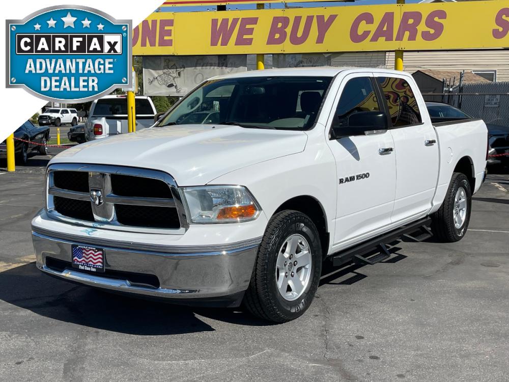2012 Bright White /Gray Cloth Dodge Ram 1500 SLT Crew Cab 4WD (1C6RD7LP5CS) with an 4.7L V8 engine, Automatic transmission, located at 801 South State Street, Salt Lake City, UT, 84111, (801) 328-0098, 40.751953, -111.888206 - Photo #0