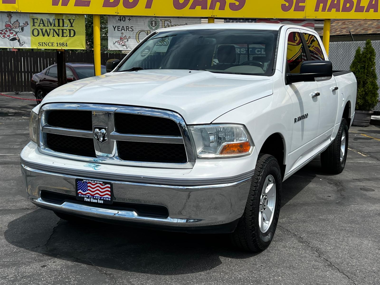 2012 Bright White /Gray Cloth Dodge Ram 1500 SLT Crew Cab 4WD (1C6RD7LP5CS) with an 4.7L V8 engine, Automatic transmission, located at 801 South State Street, Salt Lake City, UT, 84111, (801) 328-0098, 40.751953, -111.888206 - Life is crazy. Now is the time to buy! All of our prices are just dollars above our cost. These prices will change as soon as life isn't so crazy. So please call or come in. We are here to save you a lot of money! Our service department is OPEN DAILY to help with any of your service needs. P - Photo #2