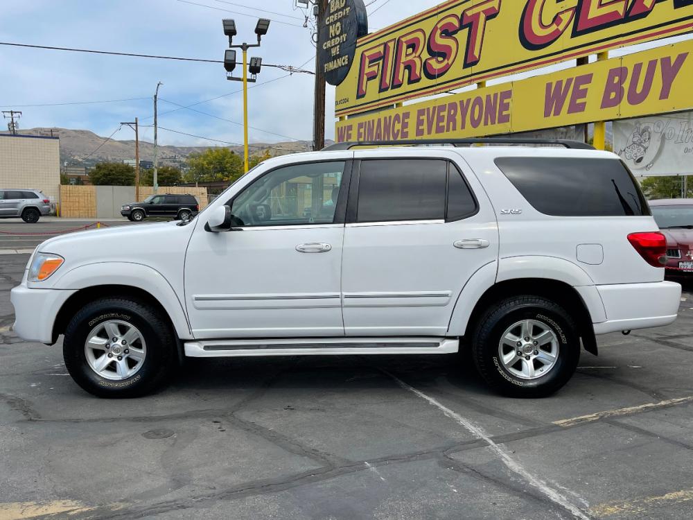 2006 Natural White /Tan Cloth Toyota Sequoia SR5 (5TDZT34A56S) with an 4.7L V8 engine, Automatic transmission, located at 801 South State Street, Salt Lake City, UT, 84111, (801) 328-0098, 40.751953, -111.888206 - Photo #1