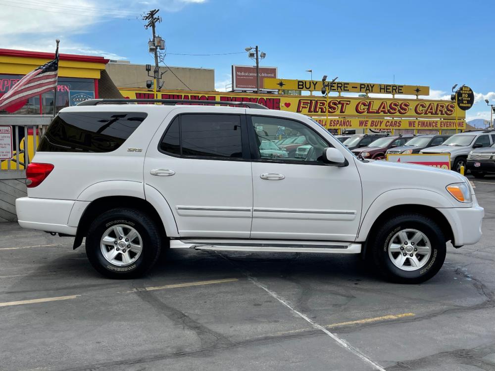 2006 Natural White /Tan Cloth Toyota Sequoia SR5 (5TDZT34A56S) with an 4.7L V8 engine, Automatic transmission, located at 801 South State Street, Salt Lake City, UT, 84111, (801) 328-0098, 40.751953, -111.888206 - Photo #5