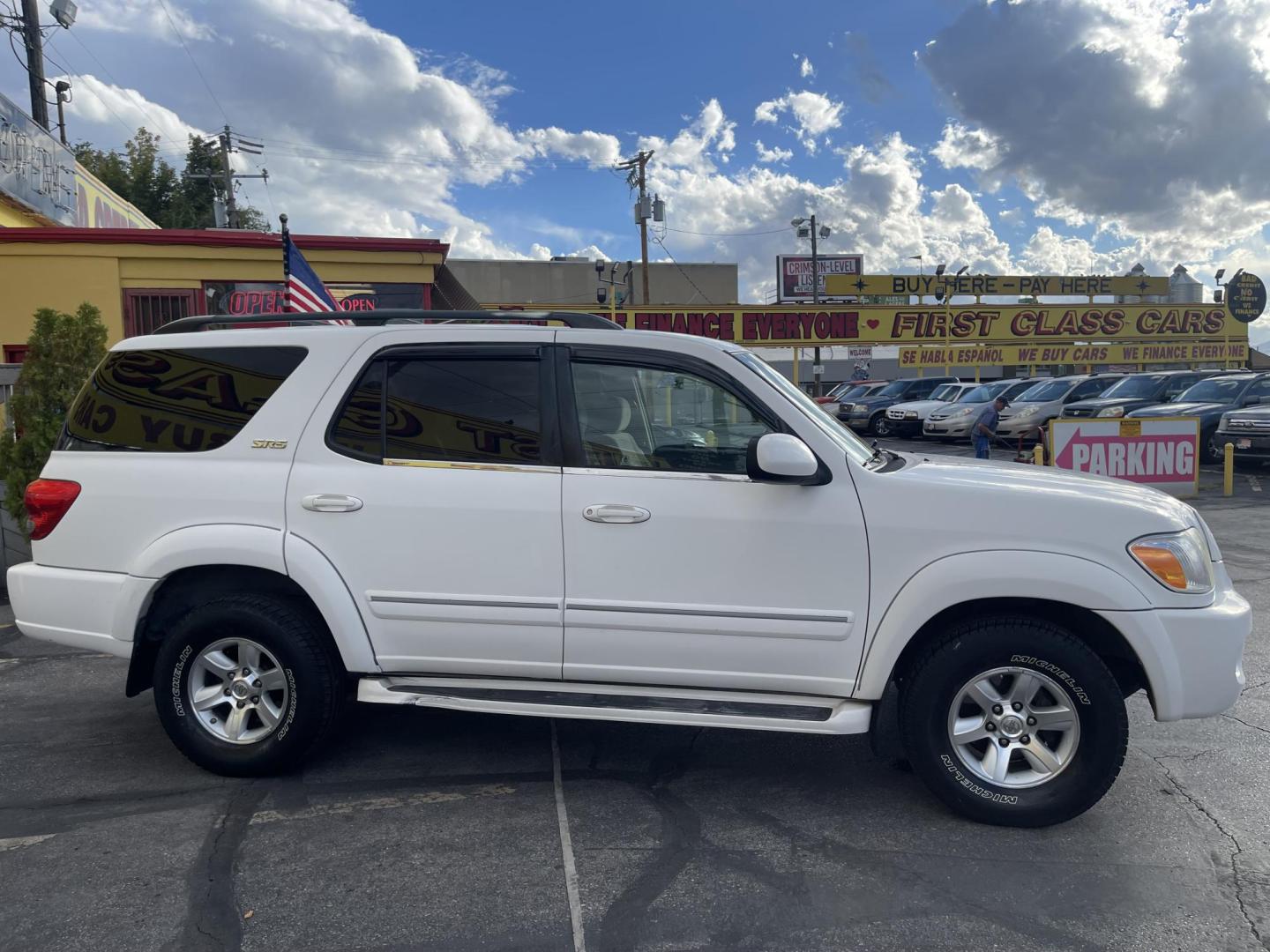 2006 Natural White /Tan Cloth Toyota Sequoia SR5 (5TDZT34A56S) with an 4.7L V8 engine, Automatic transmission, located at 801 South State Street, Salt Lake City, UT, 84111, (801) 328-0098, 40.751953, -111.888206 - "Meet the definition of reliable family transportation! This 2006 Toyota Sequoia delivers comfort, power, and capability. With generous space, smooth ride, and impeccable maintenance records, it’s prepared for countless more roads to conquer. Experience Toyota quality; drive home in this versatile - Photo#4