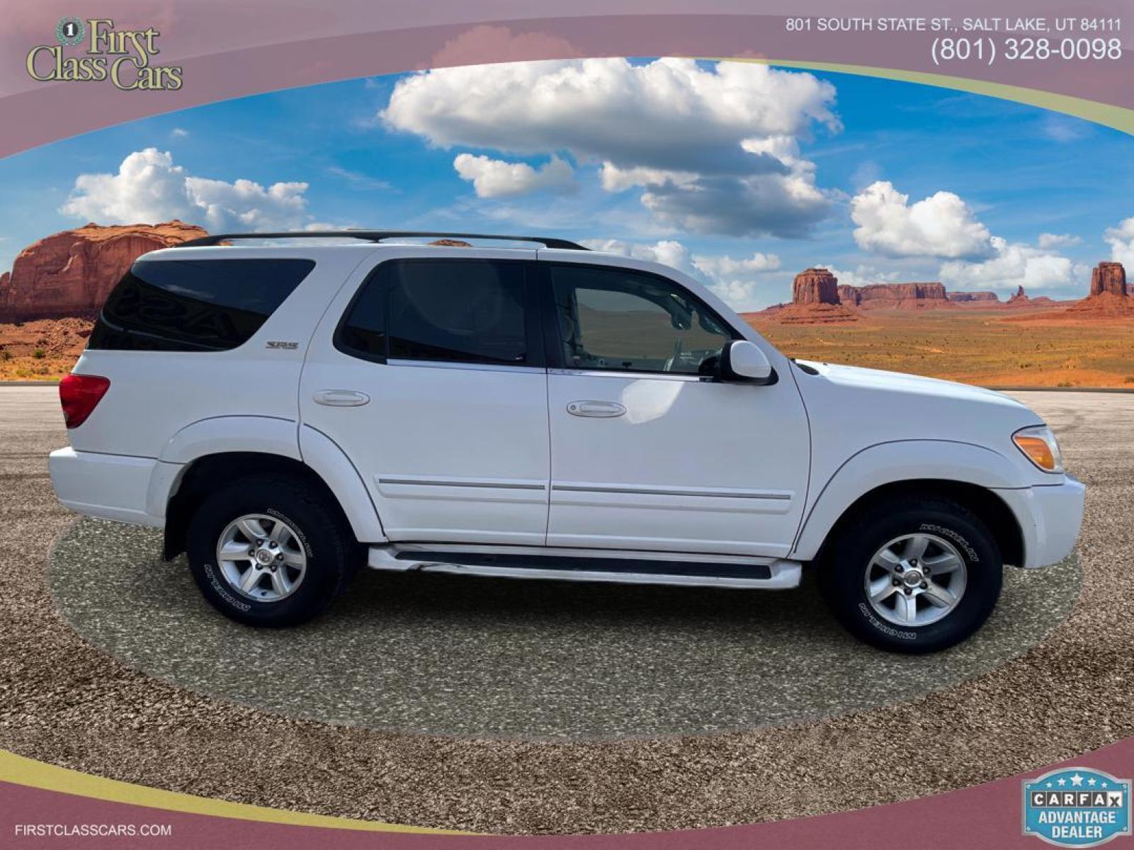 2006 Natural White /Tan Cloth Toyota Sequoia SR5 (5TDZT34A56S) with an 4.7L V8 engine, Automatic transmission, located at 801 South State Street, Salt Lake City, UT, 84111, (801) 328-0098, 40.751953, -111.888206 - "Meet the definition of reliable family transportation! This 2006 Toyota Sequoia delivers comfort, power, and capability. With generous space, smooth ride, and impeccable maintenance records, it’s prepared for countless more roads to conquer. Experience Toyota quality; drive home in this versatile - Photo #2