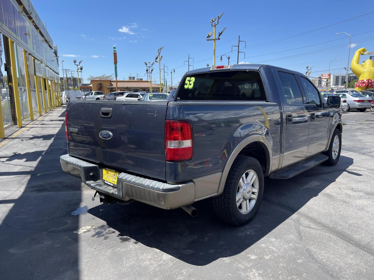 2004 True Blue Metallic /Tan Leather Ford F-150 Lariat SuperCrew (1FTPW12504K) with an 5.4L V8 engine, Automatic transmission, located at 801 South State Street, Salt Lake City, UT, 84111, (801) 328-0098, 40.751953, -111.888206 - Vehicle Features: Lariat Model, SuperCrew 4 Door, ABS Brakes, Traction Control, Cruise Control, Air Conditioning, AM/FM Stereo, CD Player, Leather Interior, Power Windows, Power Locks, Power Mirrors, Heated Seats, Power Seat(s), Privacy Glass, Tow Package, Running Boards, Alloy Wheels, Bedliner. Li - Photo#5