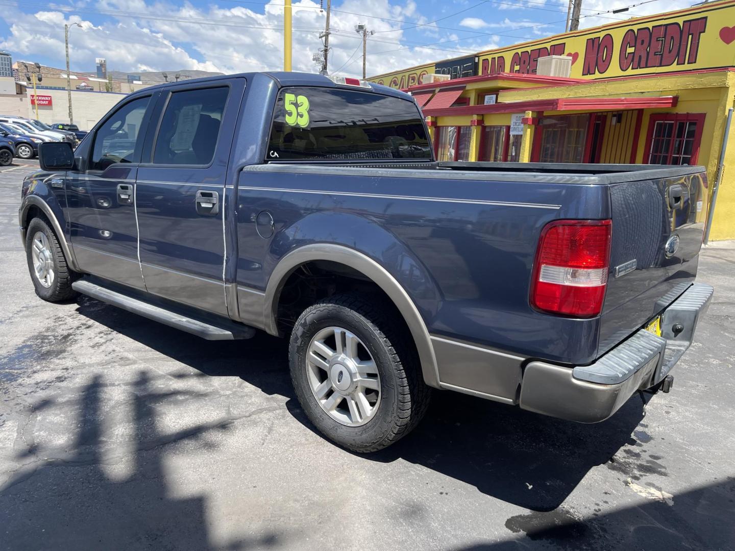 2004 True Blue Metallic /Tan Leather Ford F-150 Lariat SuperCrew (1FTPW12504K) with an 5.4L V8 engine, Automatic transmission, located at 801 South State Street, Salt Lake City, UT, 84111, (801) 328-0098, 40.751953, -111.888206 - Vehicle Features: Lariat Model, SuperCrew 4 Door, ABS Brakes, Traction Control, Cruise Control, Air Conditioning, AM/FM Stereo, CD Player, Leather Interior, Power Windows, Power Locks, Power Mirrors, Heated Seats, Power Seat(s), Privacy Glass, Tow Package, Running Boards, Alloy Wheels, Bedliner. Li - Photo#8