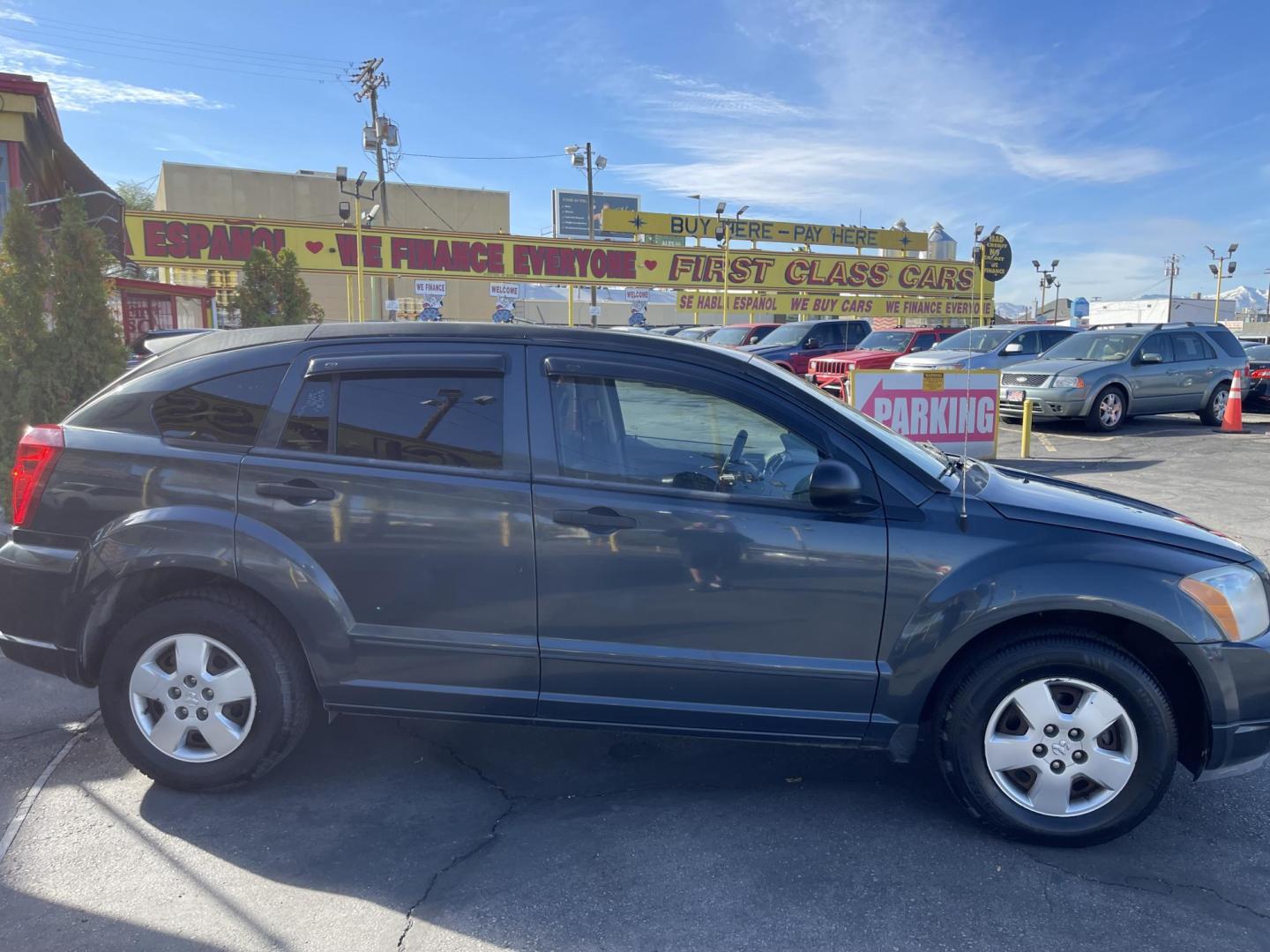 2007 Steel Blue Metallic /Gray Cloth Dodge Caliber SE (1B3HB28B37D) with an 2.0L 4 Cyl. engine, Automatic transmission, located at 801 South State Street, Salt Lake City, UT, 84111, (801) 328-0098, 40.751953, -111.888206 - Vehicle Features: AM/FM/CD, AUX INPUT, AUTOMATIC, BLUETOOTH RADIO, POWER WINDOWS, POWER LOCKS, HATCHBACK, 2.0 LITER 4 CYLINDER, CLEAN TITLE, POWER BRAKES, POWER STEERING, 4 DOOR, CLOTH INTERIOR, DEFROST Our service department is OPEN DAILY to help with any of your service needs. Please call for - Photo#4