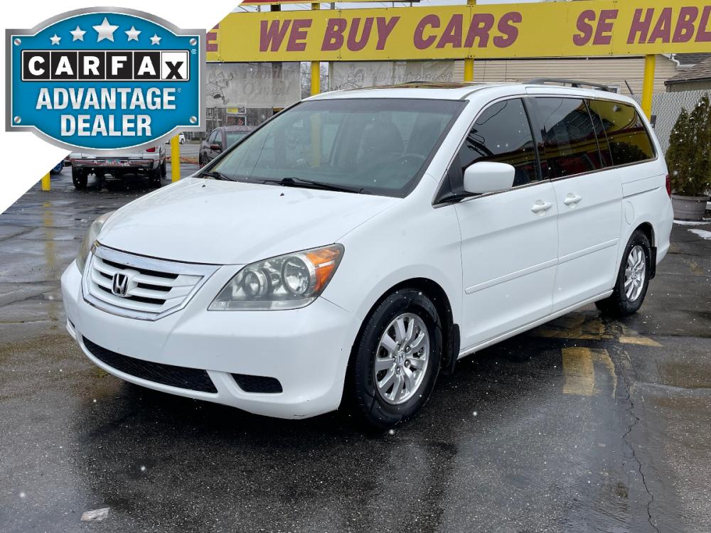 2010 Taffeta White /Tan Leather Honda Odyssey EX-L (5FNRL3H6XAB) with an 3.5L V6 engine, Automatic transmission, located at 801 South State Street, Salt Lake City, UT, 84111, (801) 328-0098, 40.751953, -111.888206 - Photo #0