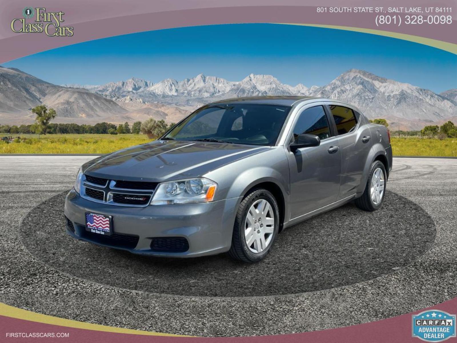2013 Mineral Gray Metallic /Gray Cloth Dodge Avenger SE (1C3CDZAB5DN) with an 2.4L 4 Cyl. engine, Automatic transmission, located at 801 South State Street, Salt Lake City, UT, 84111, (801) 328-0098, 40.751953, -111.888206 - Life is crazy. Now is the time to buy! All of our prices are just dollars above our cost. These prices will change as soon as life isn't so crazy. So please call or come in. We are here to save you a lot of money! Our service department is OPEN DAILY to help with any of your service need - Photo #0