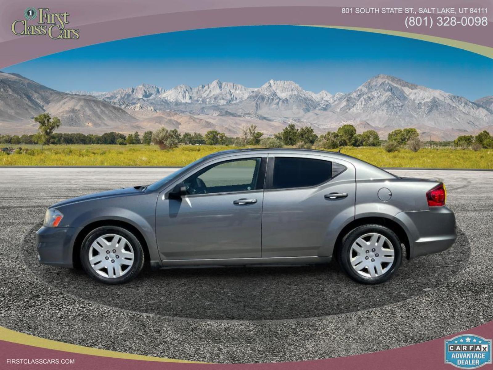 2013 Mineral Gray Metallic /Gray Cloth Dodge Avenger SE (1C3CDZAB5DN) with an 2.4L 4 Cyl. engine, Automatic transmission, located at 801 South State Street, Salt Lake City, UT, 84111, (801) 328-0098, 40.751953, -111.888206 - Life is crazy. Now is the time to buy! All of our prices are just dollars above our cost. These prices will change as soon as life isn't so crazy. So please call or come in. We are here to save you a lot of money! Our service department is OPEN DAILY to help with any of your service need - Photo #1