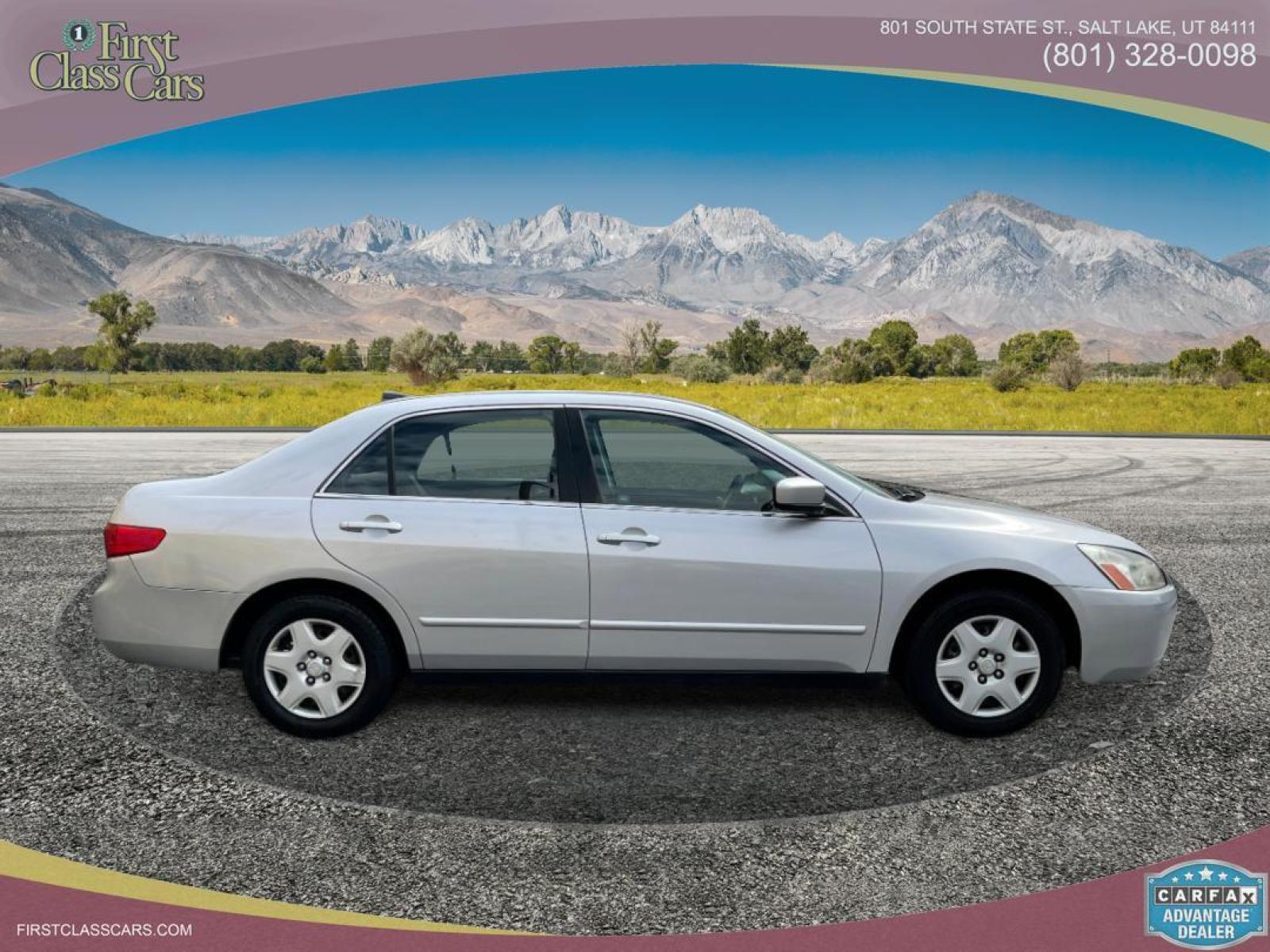 2005 Satin Silver Metallic /Gray Cloth Honda Accord LX (1HGCM56405A) with an 2.4L 4 Cyl. engine, Automatic transmission, located at 801 South State Street, Salt Lake City, UT, 84111, (801) 328-0098, 40.751953, -111.888206 - *MILEAGE DISCREPANCY ACCORDING TO CARFAX REPORT! TRUE MILES UNKNOWN!* Life is crazy. Now is the time to buy! All of our prices are just dollars above our cost. These prices will change as soon as life isn't so crazy. So please call or come in. We are here to save you a lot of money! Our s - Photo #5