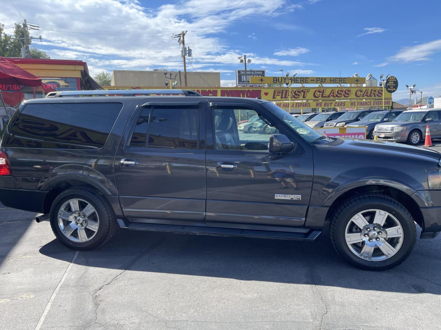 2007 Alloy Metallic /Black Leather Ford Expedition EL Limited 4WD (1FMFK20567L) with an 5.4L V8 engine, Automatic transmission, located at 801 South State Street, Salt Lake City, UT, 84111, (801) 328-0098, 40.751953, -111.888206 - Clean Title! Perfect all around SUV for winter with 4x4, 3rd row seating and DVD Entertainment system in the rear for the kids! A/C seats and heated seats! We put brand new tires on this and it has passed all inspections by our mechanic and fully approved for up to a 3 month to 2 year warranty that - Photo#4