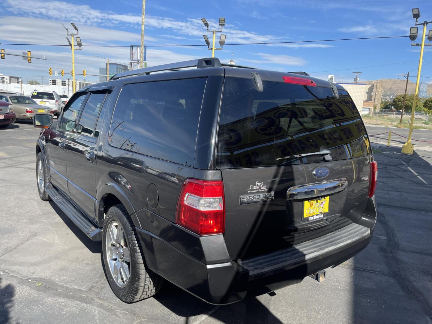 2007 Alloy Metallic /Black Leather Ford Expedition EL Limited 4WD (1FMFK20567L) with an 5.4L V8 engine, Automatic transmission, located at 801 South State Street, Salt Lake City, UT, 84111, (801) 328-0098, 40.751953, -111.888206 - Clean Title! Perfect all around SUV for winter with 4x4, 3rd row seating and DVD Entertainment system in the rear for the kids! A/C seats and heated seats! We put brand new tires on this and it has passed all inspections by our mechanic and fully approved for up to a 3 month to 2 year warranty that - Photo#7