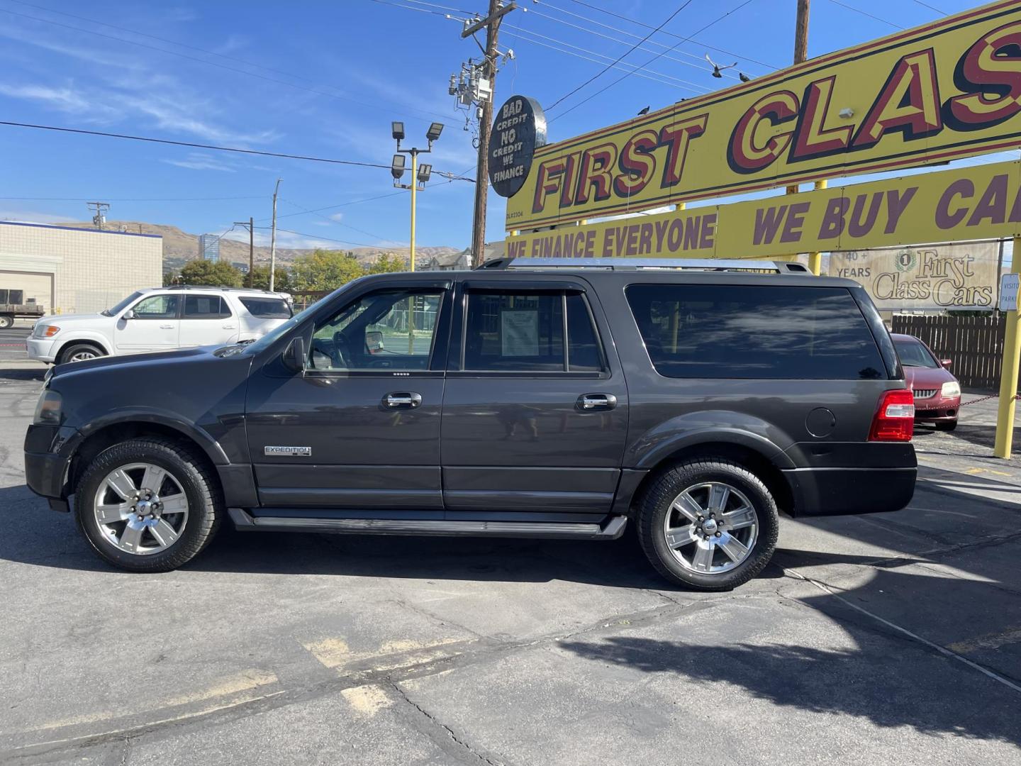 2007 Alloy Metallic /Black Leather Ford Expedition EL Limited 4WD (1FMFK20567L) with an 5.4L V8 engine, Automatic transmission, located at 801 South State Street, Salt Lake City, UT, 84111, (801) 328-0098, 40.751953, -111.888206 - Clean Title! Perfect all around SUV for winter with 4x4, 3rd row seating and DVD Entertainment system in the rear for the kids! A/C seats and heated seats! We put brand new tires on this and it has passed all inspections by our mechanic and fully approved for up to a 3 month to 2 year warranty that - Photo#8
