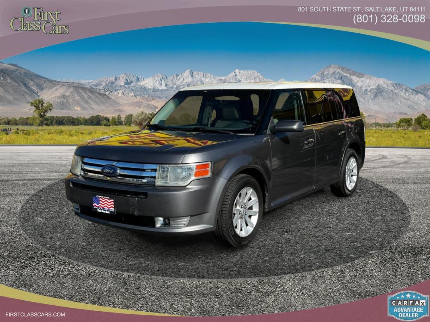 2009 Sterling Gray Metallic Ford Flex SEL (2FMDK52C49B) with an 3.5L V6 engine, Automatic transmission, located at 801 South State Street, Salt Lake City, UT, 84111, (801) 328-0098, 40.751953, -111.888206 - Super Clean nice car! 3rd row seating, leather fully loaded! Great family vehicle! Clean Title!! Extra clean!! Immaculate condition!! Free Carfax!! Must see!! Warranty available!! Free Carfax!!! Vehicle Features:ABS Brakes, Air Conditioning, Alloy Wheels, AM/FM Stereo, Automatic Transmission, A - Photo#0