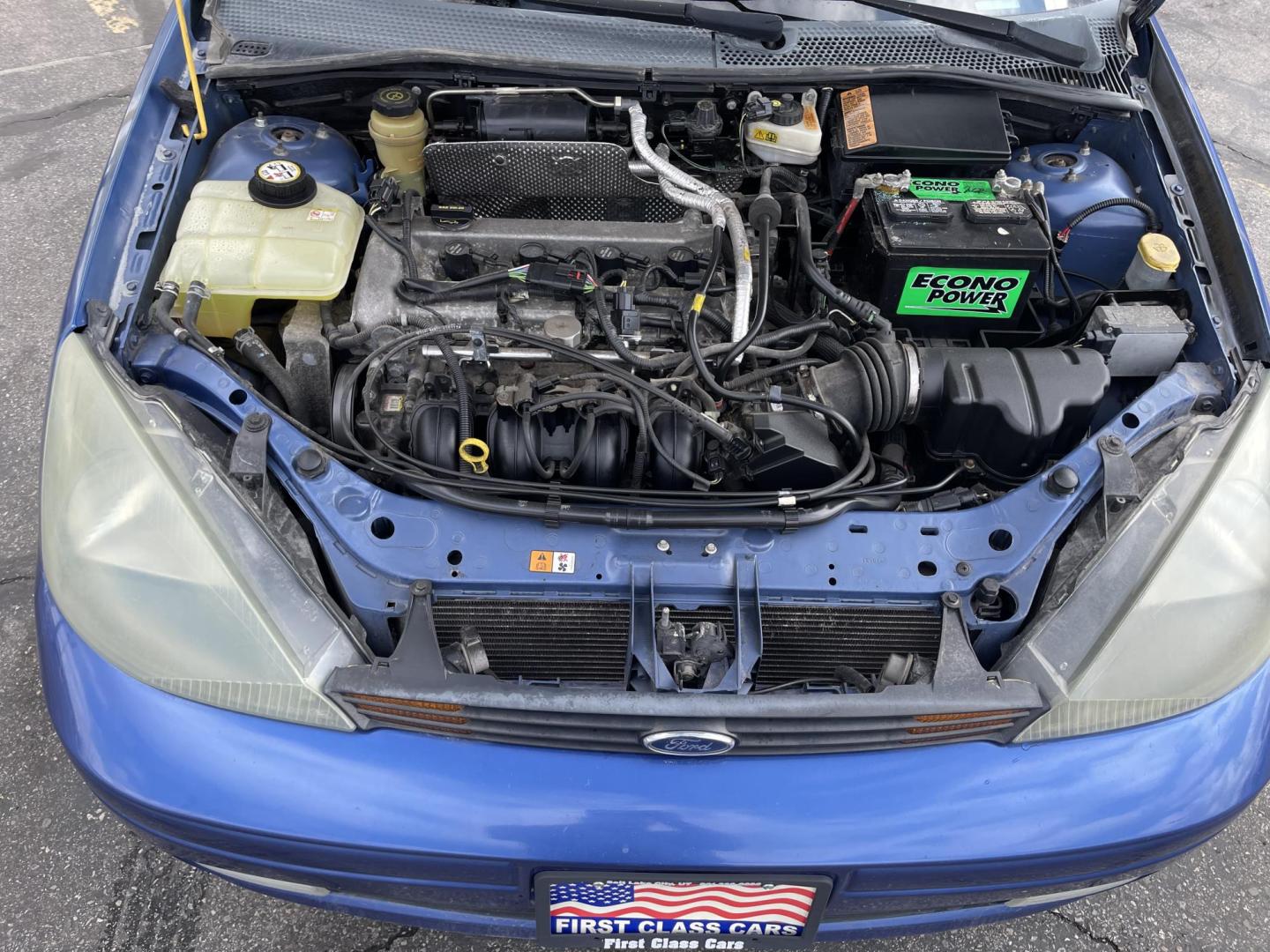 2004 French Blue Metallic /Gray Cloth Ford Focus ZTS (1FAFP38Z04W) with an 2.3L 4 Cyl. engine, Manual transmission, located at 801 South State Street, Salt Lake City, UT, 84111, (801) 328-0098, 40.751953, -111.888206 - Vehicle Features:ABS Brakes, Air Conditioning, Alloy Wheels, AM/FM Stereo, CD Audio, Cloth Seats, Cruise Control, Manual Transmission, Power Locks, Power Mirrors, Power Windows, Rear Defroster, Sunroof(s), Traction Control Our service department is OPEN DAILY to help with any of your service needs - Photo#15
