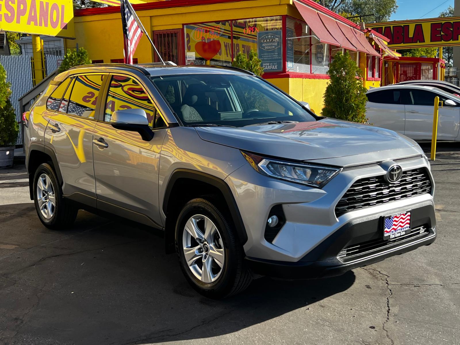 2019 Silver Sky Metallic /Black Cloth Toyota RAV4 XLE AWD (2T3P1RFV6KC) with an 2.5L 4 Cyl. engine, Automatic transmission, located at 801 South State Street, Salt Lake City, UT, 84111, (801) 328-0098, 40.751953, -111.888206 - Life is crazy. Now is the time to buy! All of our prices are just dollars above our cost. These prices will change as soon as life isn't so crazy. So please call or come in. We are here to save you a lot of money! Our service department is OPEN DAILY to help with any of your service need - Photo #4