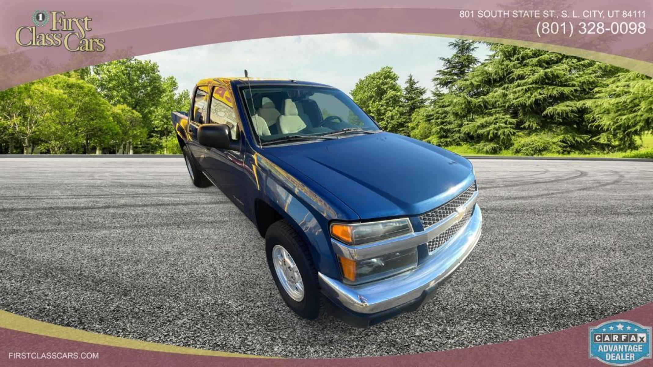 2005 Superior Blue Metallic /Gray Cloth Chevrolet Colorado LS Crew Cab (1GCCS136158) with an 3.5L 5 Cyl. engine, Automatic transmission, located at 801 South State Street, Salt Lake City, UT, 84111, (801) 328-0098, 40.751953, -111.888206 - Experience exceptional rides with our 2005 Chevrolet Colorado! Despite its age, this gem boasts reliable performance, robust power, and smooth handling. Perfectly maintained and affordably priced, it's an excellent choice for first-time owners or budget-conscious buyers. Grab this unbeatable deal wh - Photo #7