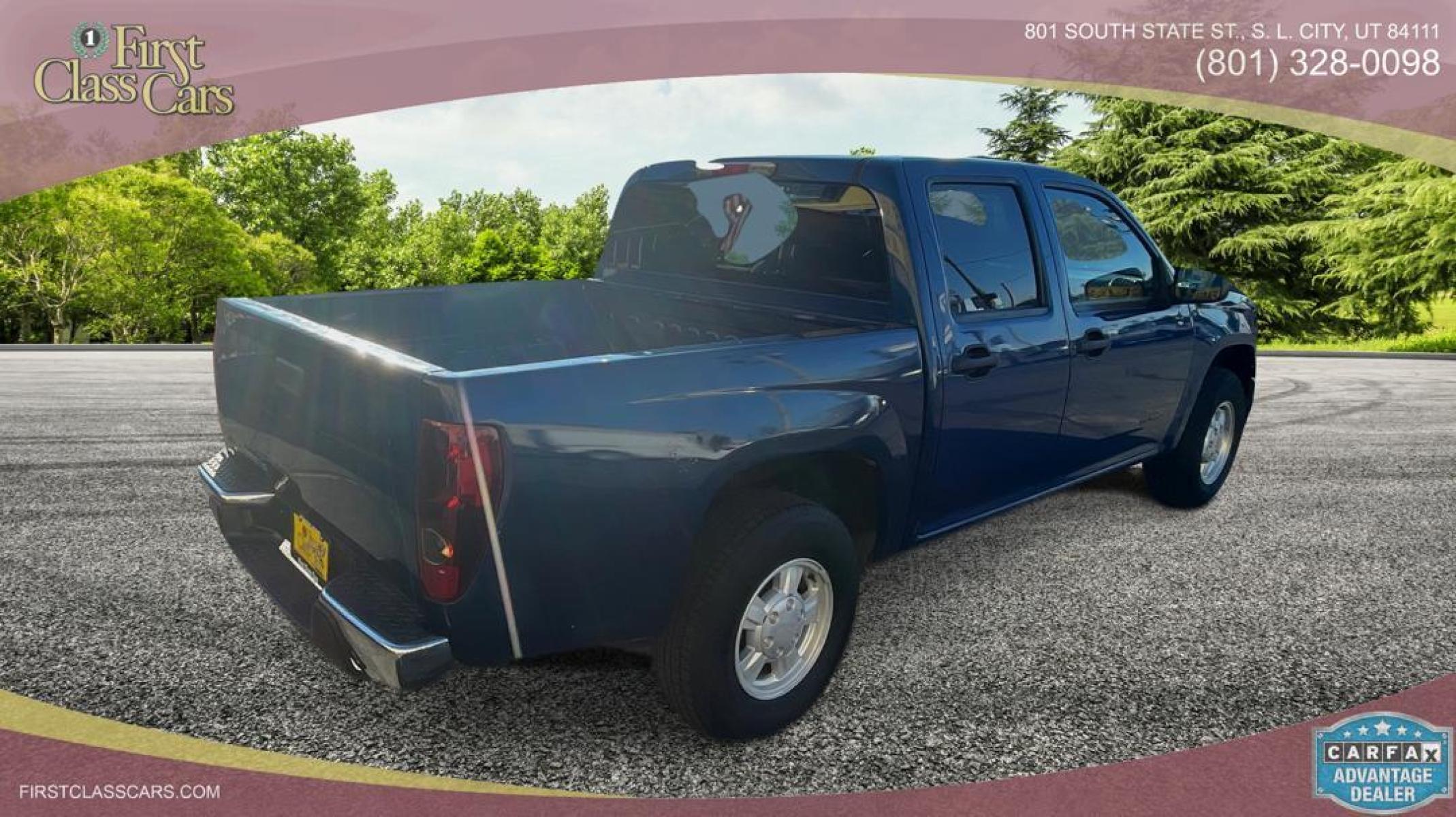 2005 Superior Blue Metallic /Gray Cloth Chevrolet Colorado LS Crew Cab (1GCCS136158) with an 3.5L 5 Cyl. engine, Automatic transmission, located at 801 South State Street, Salt Lake City, UT, 84111, (801) 328-0098, 40.751953, -111.888206 - Experience exceptional rides with our 2005 Chevrolet Colorado! Despite its age, this gem boasts reliable performance, robust power, and smooth handling. Perfectly maintained and affordably priced, it's an excellent choice for first-time owners or budget-conscious buyers. Grab this unbeatable deal wh - Photo #3
