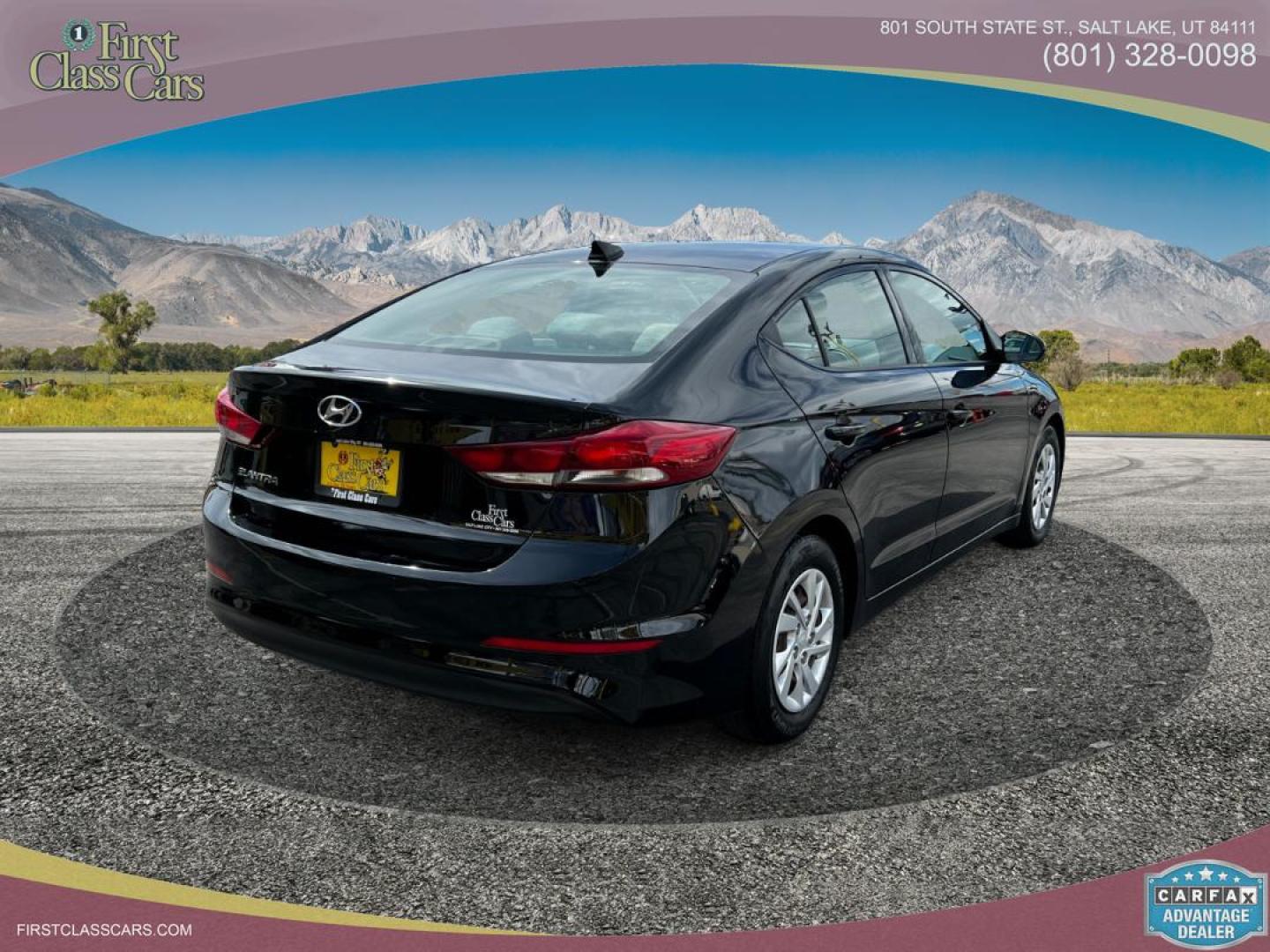 2017 Black Noir Pearl /Gray Cloth Hyundai Elantra SE (5NPD74LF8HH) with an 1.8L 4 Cyl. engine, Automatic transmission, located at 801 South State Street, Salt Lake City, UT, 84111, (801) 328-0098, 40.751953, -111.888206 - Excellent condition! Great gas saver! Great affordable car at a great price! Must see car!!! Free Carfax!!! Wow! Extra clean!! Immaculate condition!! Free Carfax!! Must see!! Go to www.firstclasscars.com for more information and full disclaimer pertaining to the sale of this car. Our service depart - Photo#6