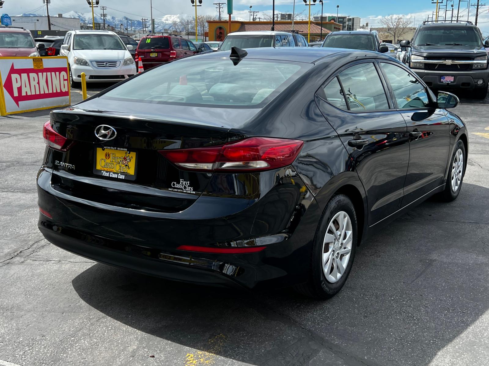 2017 Black Noir Pearl /Gray Cloth Hyundai Elantra SE (5NPD74LF8HH) with an 1.8L 4 Cyl. engine, Automatic transmission, located at 801 South State Street, Salt Lake City, UT, 84111, (801) 328-0098, 40.751953, -111.888206 - Life is crazy. Now is the time to buy! All of our prices are just dollars above our cost. These prices will change as soon as life isn't so crazy. So please call or come in. We are here to save you a lot of money! Our service department is OPEN DAILY to help with any of your service needs. P - Photo #6