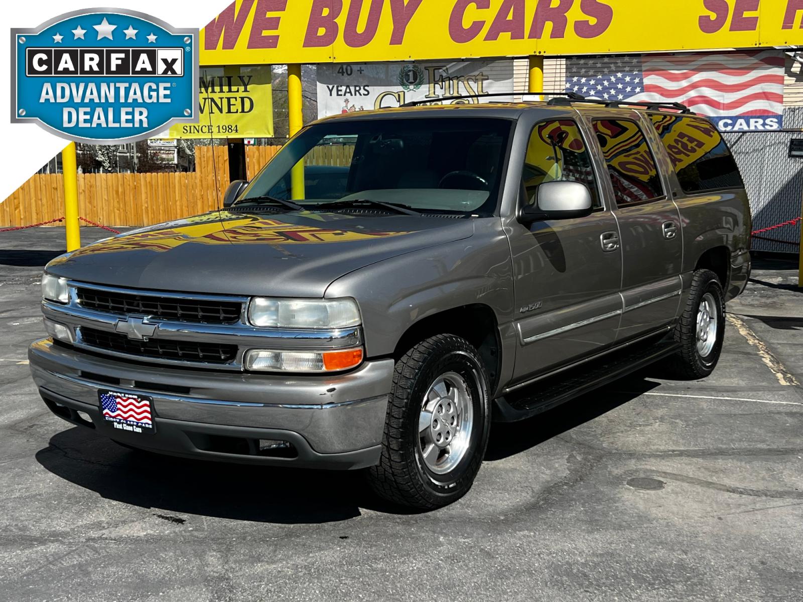 2001 Pewter Metallic /Tan Leather Chevrolet Suburban LT C1500 2WD (3GNEC16T41G) with an 5.3L V8 engine, Automatic transmission, located at 801 South State Street, Salt Lake City, UT, 84111, (801) 328-0098, 40.751953, -111.888206 - Life is crazy. Now is the time to buy! All of our prices are just dollars above our cost. These prices will change as soon as life isn't so crazy. So please call or come in. We are here to save you a lot of money! Our service department is OPEN DAILY to help with any of your service needs. - Photo #0