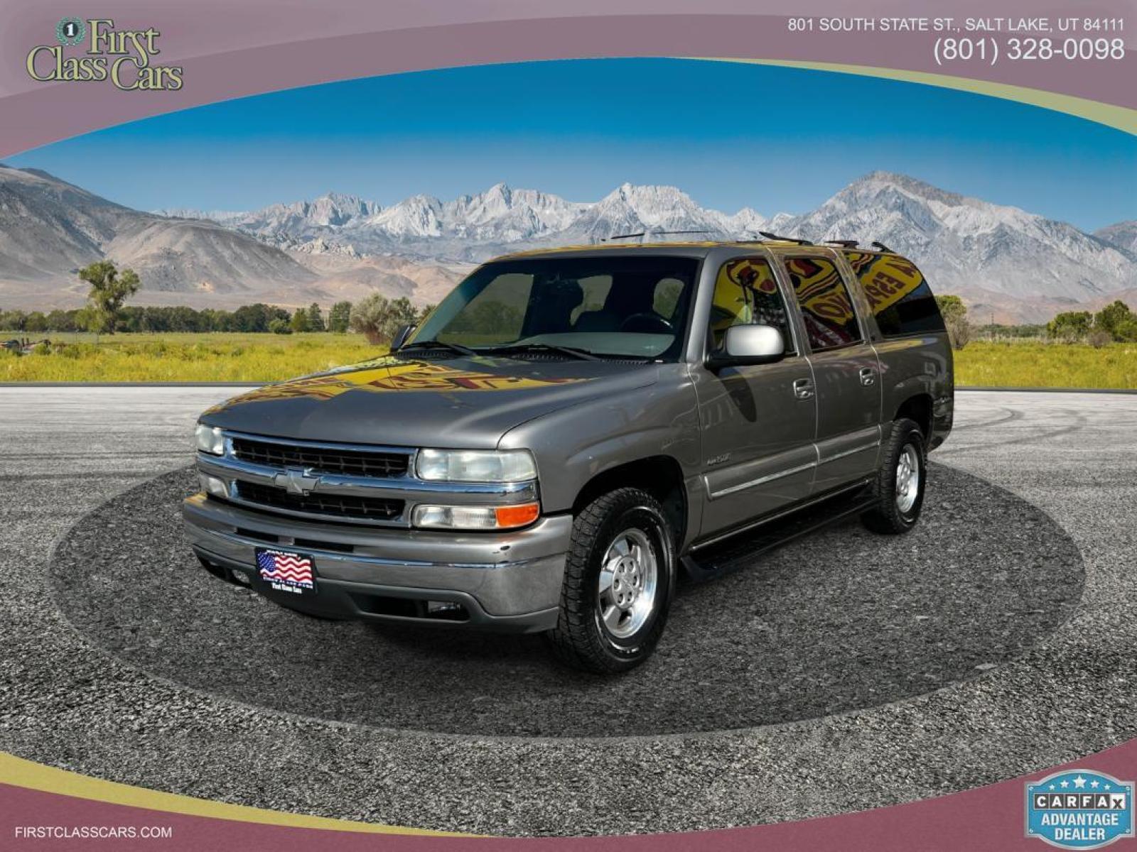 2001 Pewter Metallic /Tan Leather Chevrolet Suburban LT C1500 2WD (3GNEC16T41G) with an 5.3L V8 engine, Automatic transmission, located at 801 South State Street, Salt Lake City, UT, 84111, (801) 328-0098, 40.751953, -111.888206 - Life is crazy. Now is the time to buy! All of our prices are just dollars above our cost. These prices will change as soon as life isn't so crazy. So please call or come in. We are here to save you a lot of money! Our service department is OPEN DAILY to help with any of your service needs. - Photo #0