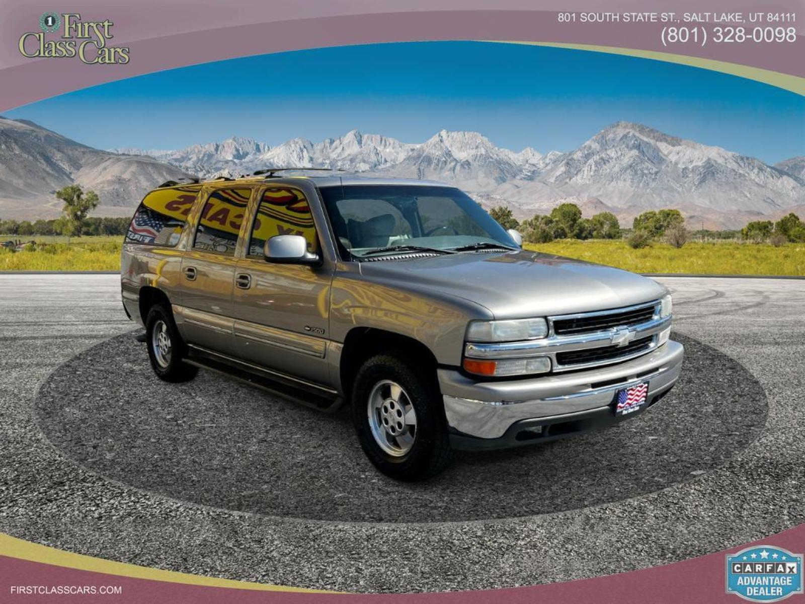 2001 Pewter Metallic /Tan Leather Chevrolet Suburban LT C1500 2WD (3GNEC16T41G) with an 5.3L V8 engine, Automatic transmission, located at 801 South State Street, Salt Lake City, UT, 84111, (801) 328-0098, 40.751953, -111.888206 - Life is crazy. Now is the time to buy! All of our prices are just dollars above our cost. These prices will change as soon as life isn't so crazy. So please call or come in. We are here to save you a lot of money! Our service department is OPEN DAILY to help with any of your service needs. - Photo #4