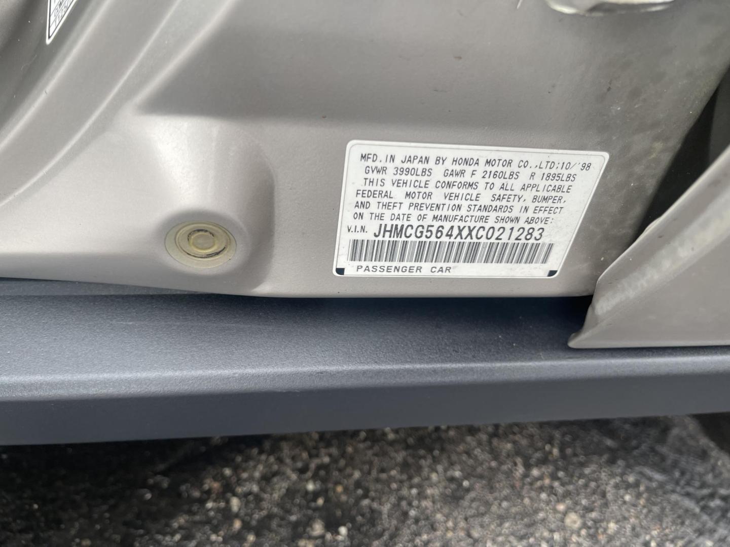 1999 Naples Gold Metallic /Tan Cloth Honda Accord LX sedan (JHMCG564XXC) with an 2.3L 4 Cyl. engine, Automatic transmission, located at 801 South State Street, Salt Lake City, UT, 84111, (801) 328-0098, 40.751953, -111.888206 - Vehicle Features: LX Model, AM/FM Stereo, Air Conditioning, Automatic Transmission, Cassette Player, Cloth Seats, Cruise Control, Power Locks, Power Mirrors, Power Windows, Rear Defroster Our service department is OPEN DAILY to help with any of your service needs. Please call for immediate appointm - Photo#12