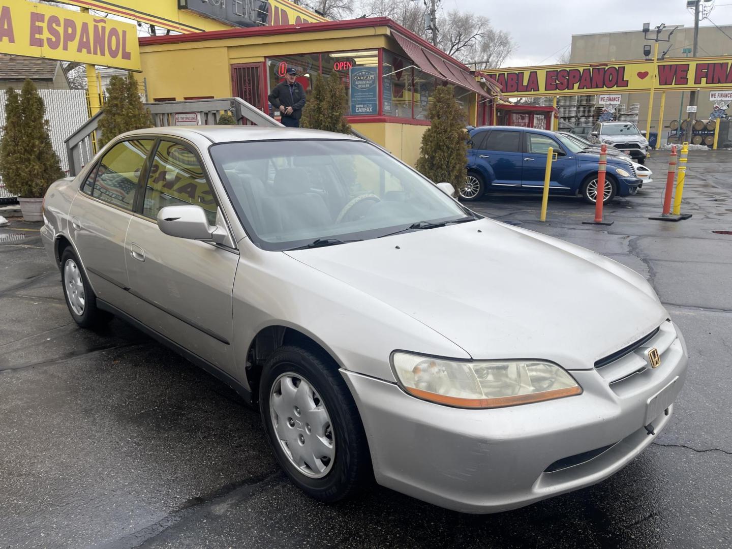 1999 Naples Gold Metallic /Tan Cloth Honda Accord LX sedan (JHMCG564XXC) with an 2.3L 4 Cyl. engine, Automatic transmission, located at 801 South State Street, Salt Lake City, UT, 84111, (801) 328-0098, 40.751953, -111.888206 - Vehicle Features: LX Model, AM/FM Stereo, Air Conditioning, Automatic Transmission, Cassette Player, Cloth Seats, Cruise Control, Power Locks, Power Mirrors, Power Windows, Rear Defroster Our service department is OPEN DAILY to help with any of your service needs. Please call for immediate appointm - Photo#2