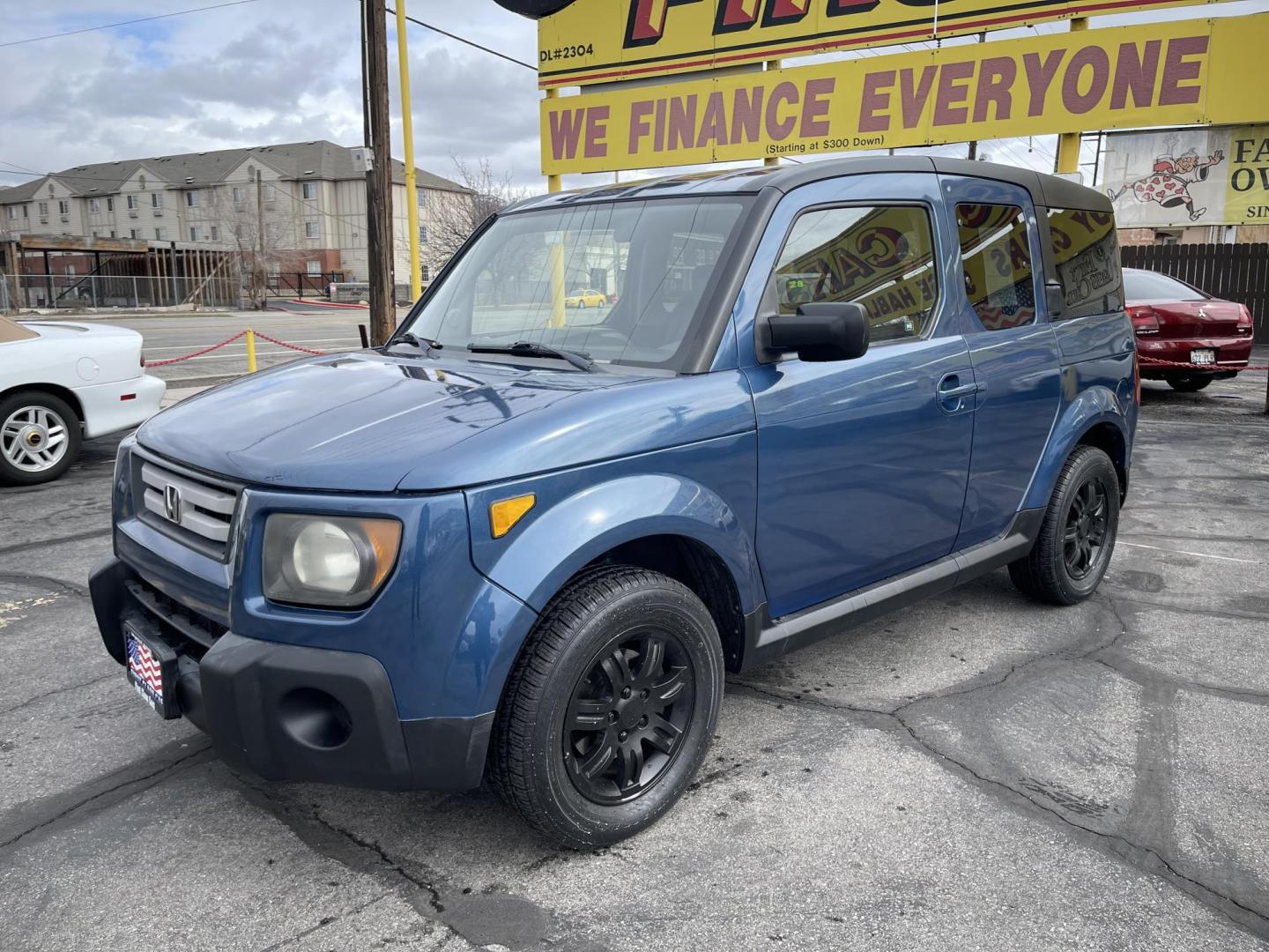 2008 Fiji Blue Pearl /Gray Cloth Honda Element EX 4WD AT (5J6YH28788L) with an 2.4L 4 Cyl. engine, Automatic transmission, located at 801 South State Street, Salt Lake City, UT, 84111, (801) 328-0098, 40.751953, -111.888206 - Clean hard to find AWD Honda Element Clean title! Tires are in good condition, great gas mileage commuter car. Vehicle Features:Awd, automatic, 2.4 liter 4 cylinder, power windows, power locks, fold away seats, plastic flooring, AM/FM/CD, rear moon roof, keyless entry, alloy wheels, cloth seats - Photo#1