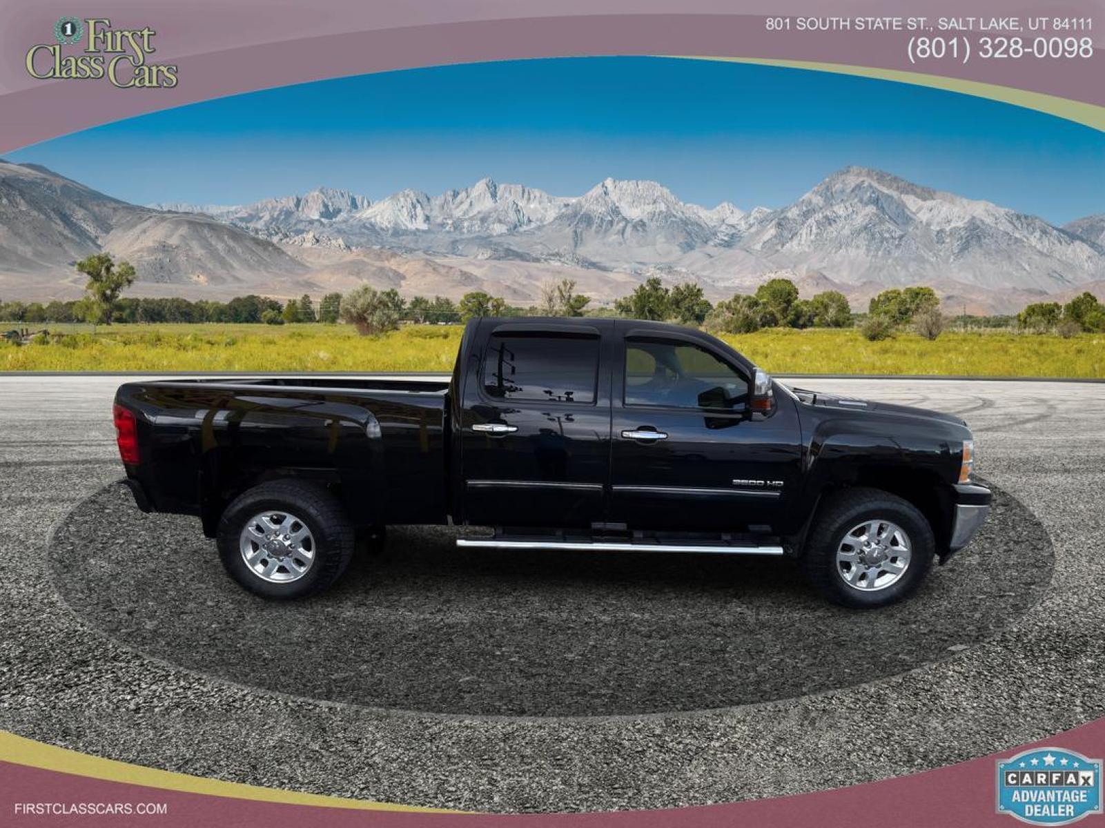 2012 Black /Black Chevrolet Silverado 3500HD (1GC4K1E81CF) , Allison Transmission transmission, located at 801 South State Street, Salt Lake City, UT, 84111, (801) 328-0098, 40.751953, -111.888206 - 3500HD LTZ DURAMAX DIESEL 6.6L, Loaded with features, 4x4, ALLISON TRANSMISSION, GREAT TIRES, BED LINER, LEATHER SEATS, BACKUP CAMERA, POWER SEATS, POWER LOCKS, POWER WINDOWS, Parking Sensors, AM/FM Aux input, Blutooth, GPS Navigation system, Rear Entertainment system, - Photo #2