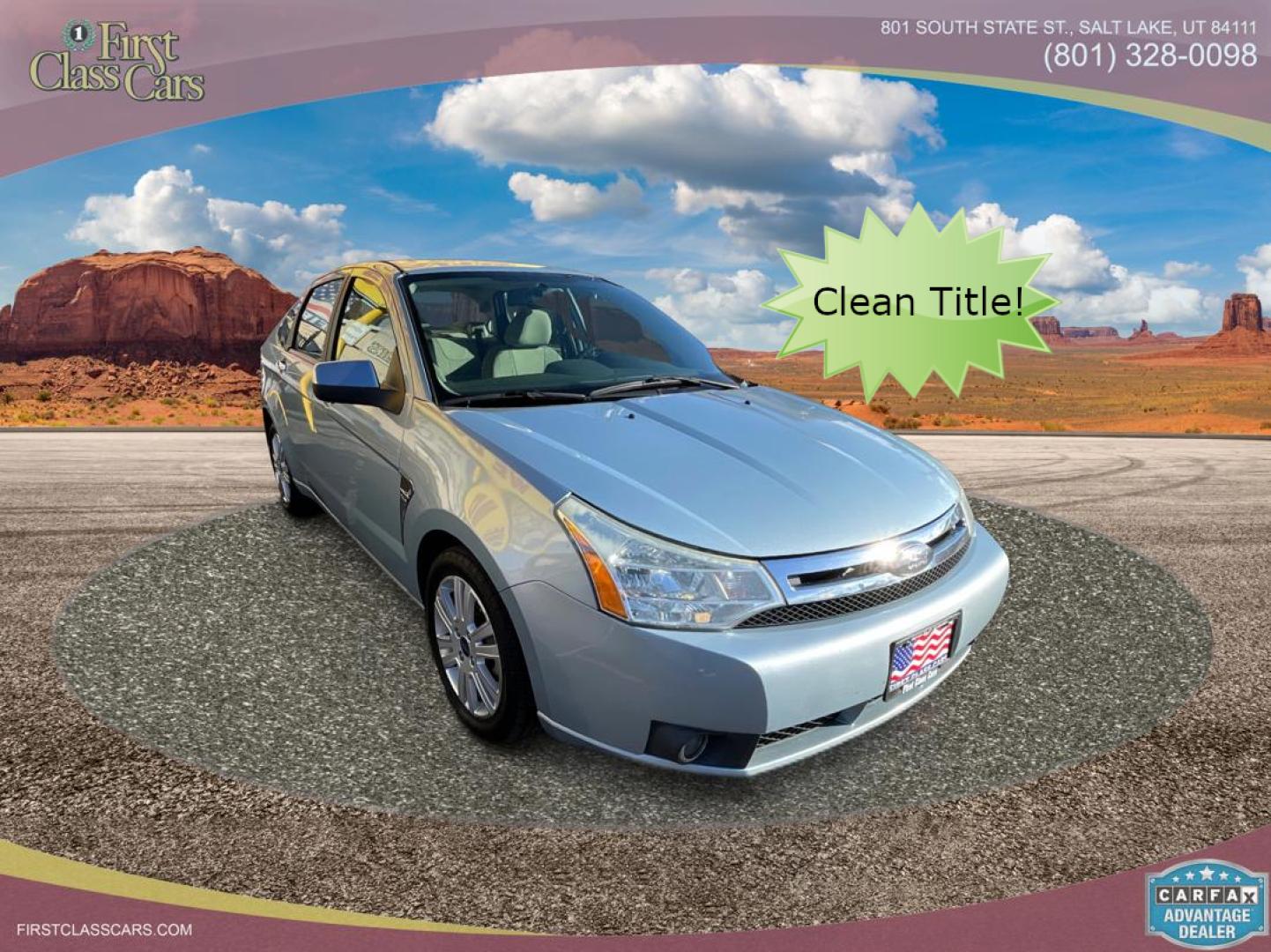 2008 Superior Blue Metallic /Gray Ford Focus SE (1FAHP35N38W) with an 2.0 Liter 4 Cylinder engine, AUTOMATIC transmission, located at 801 South State Street, Salt Lake City, UT, 84111, (801) 328-0098, 40.751953, -111.888206 - LOW Miles hard to find! Check out this 2008 Ford Focus, an enduring classic! It offers outstanding fuel efficiency, a comfortable interior, and smooth handling. It comes with a reliable history and promises consistent performance. Perfect for anyone seeking a budget-friendly, quality ride. Don't mis - Photo#0
