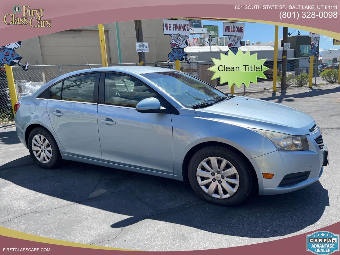 2011 Blue /Tan Chevrolet Cruze LT (1G1PF5S93B7) with an 1.4Liter 4 CYLINDER engine, AUTOMATIC transmission, located at 801 South State Street, Salt Lake City, UT, 84111, (801) 328-0098, 40.751953, -111.888206 - 2011 Chevrolet Cruze LT Blue. Gets great gas mileage with a 1.4 Liter 4 cylinder engine. Must come see it is a clean title with no reported accidents on the CarFax. * All advertised prices are just dollars above cost to make room for new inventory these are our cash prices plus taxes, licensing an - Photo#0