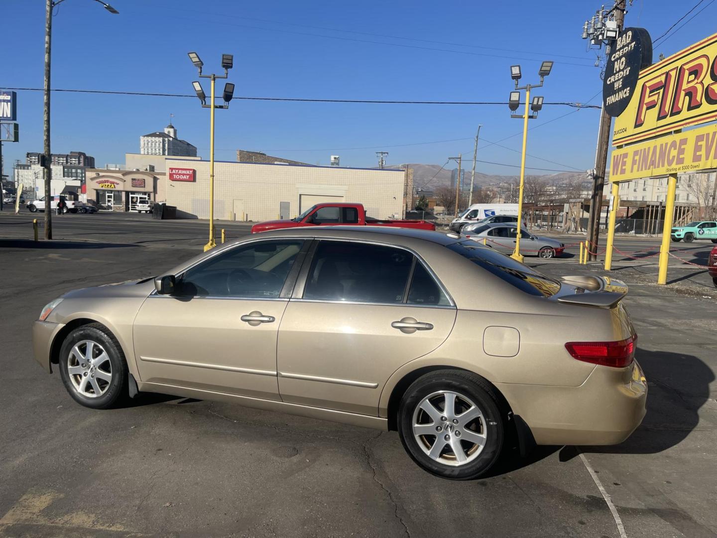 2005 Naples Gold Metallic /Tan Honda Accord EX (1HGCM66585A) with an 3.0Liter V6 engine, Automatic transmission, located at 801 South State Street, Salt Lake City, UT, 84111, (801) 328-0098, 40.751953, -111.888206 - Features: Alloy Wheels, Satellite Radio Ready, Front Seat Heaters, Sunroof(s), Leather Seats, ABS Brakes, CD Audio, Power Mirrors, Rear Spoiler, AM/FM Stereo, Cruise Control, Power Seat(s), Side Airbags, Air Conditioning, Overhead Airbags,	Power Windows, Traction Control, Automatic Transmission, Po - Photo#9